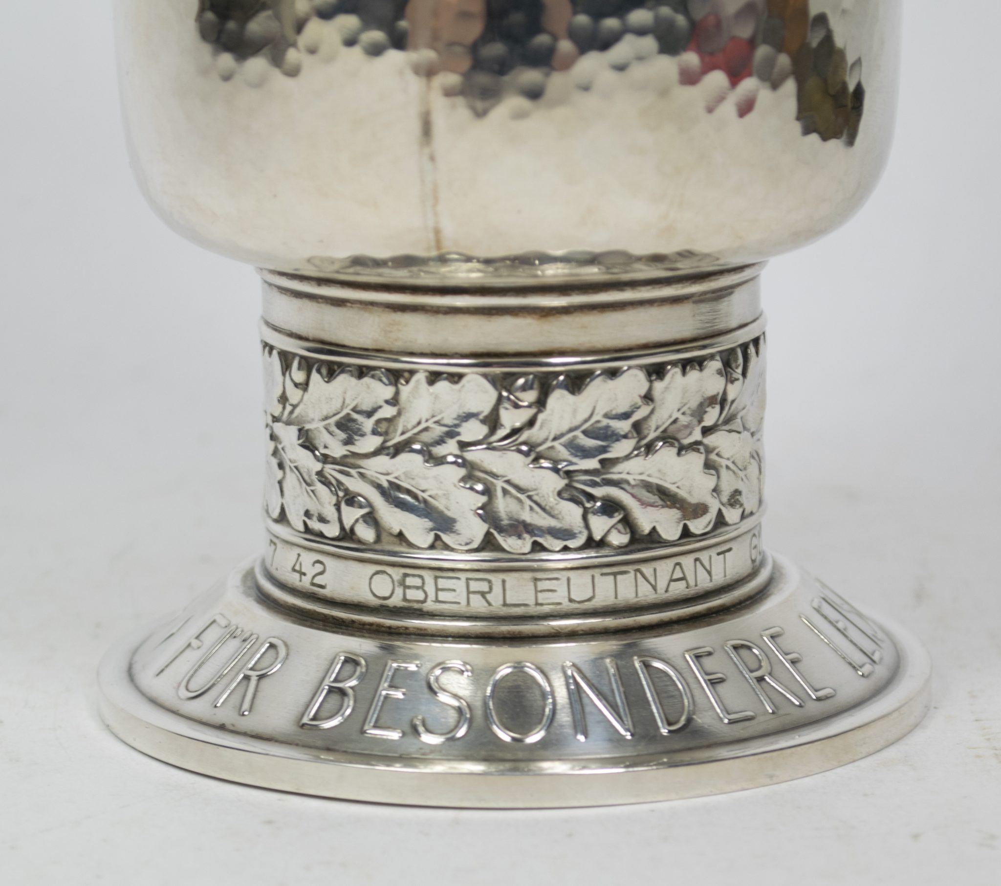 Luftwaffe (LW) Ehrenpokal to Oberleutnant Günther Schweinberger Kampf-Geschwader 3 - Image 15