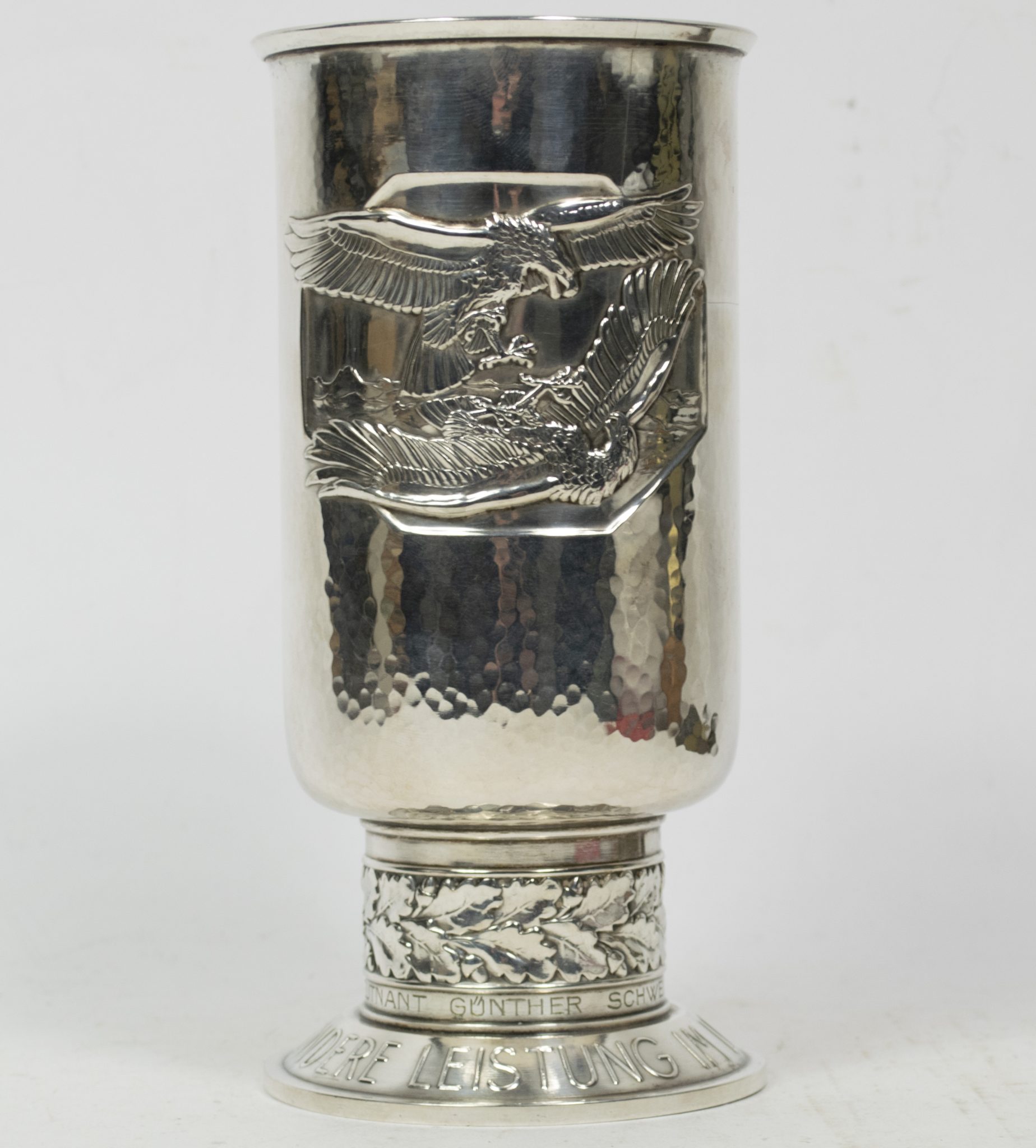 Luftwaffe (LW) Ehrenpokal to Oberleutnant Günther Schweinberger Kampf-Geschwader 3 (2)