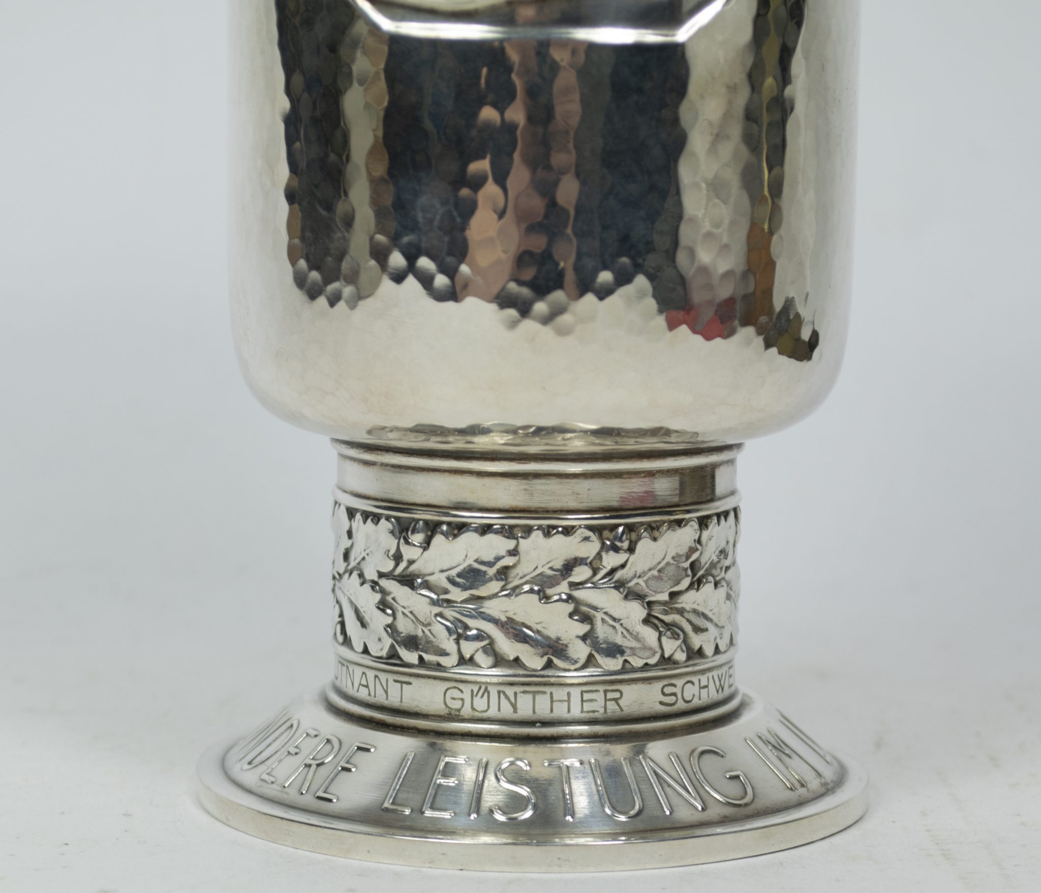 Luftwaffe (LW) Ehrenpokal to Oberleutnant Günther Schweinberger Kampf-Geschwader 3 - Image 4