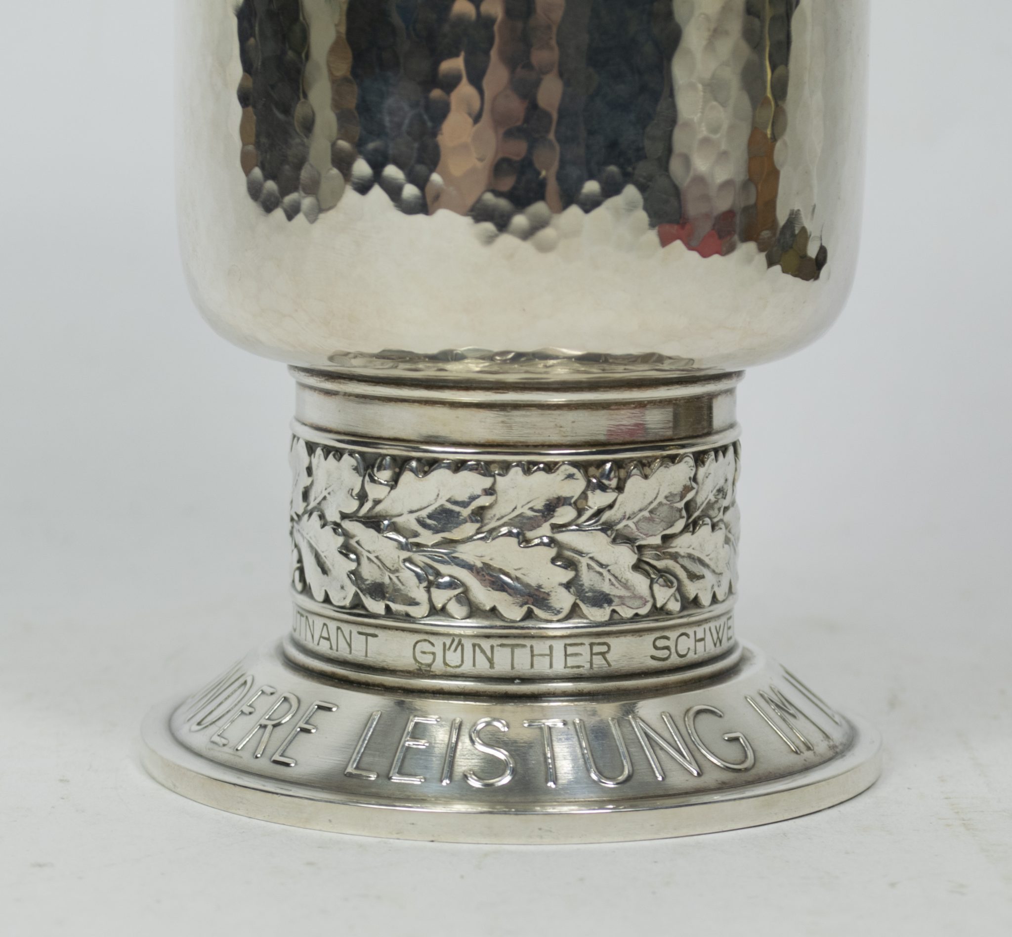 Luftwaffe (LW) Ehrenpokal to Oberleutnant Günther Schweinberger Kampf-Geschwader 3 - Image 5