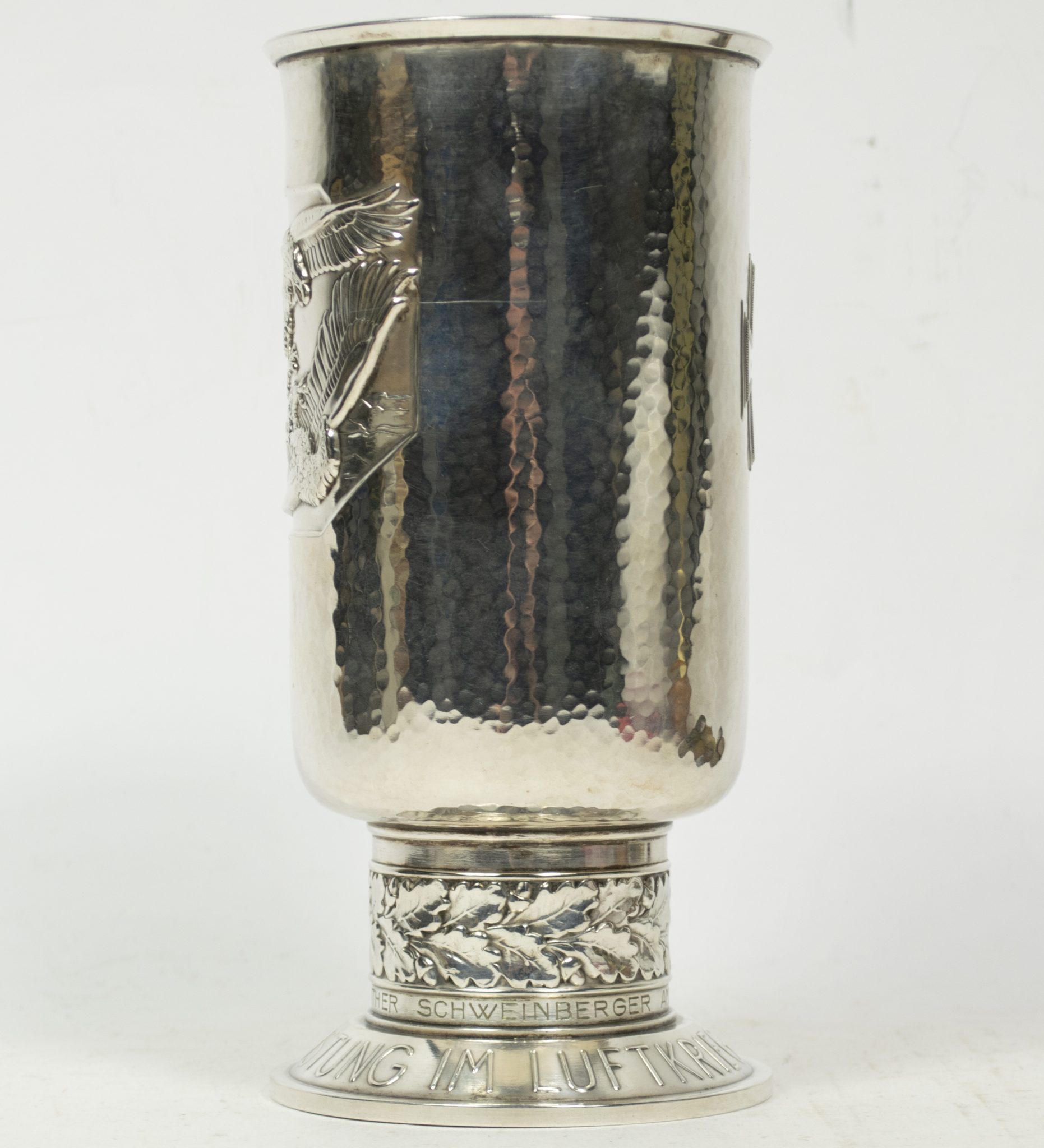 Luftwaffe (LW) Ehrenpokal to Oberleutnant Günther Schweinberger Kampf-Geschwader 3 - Image 6