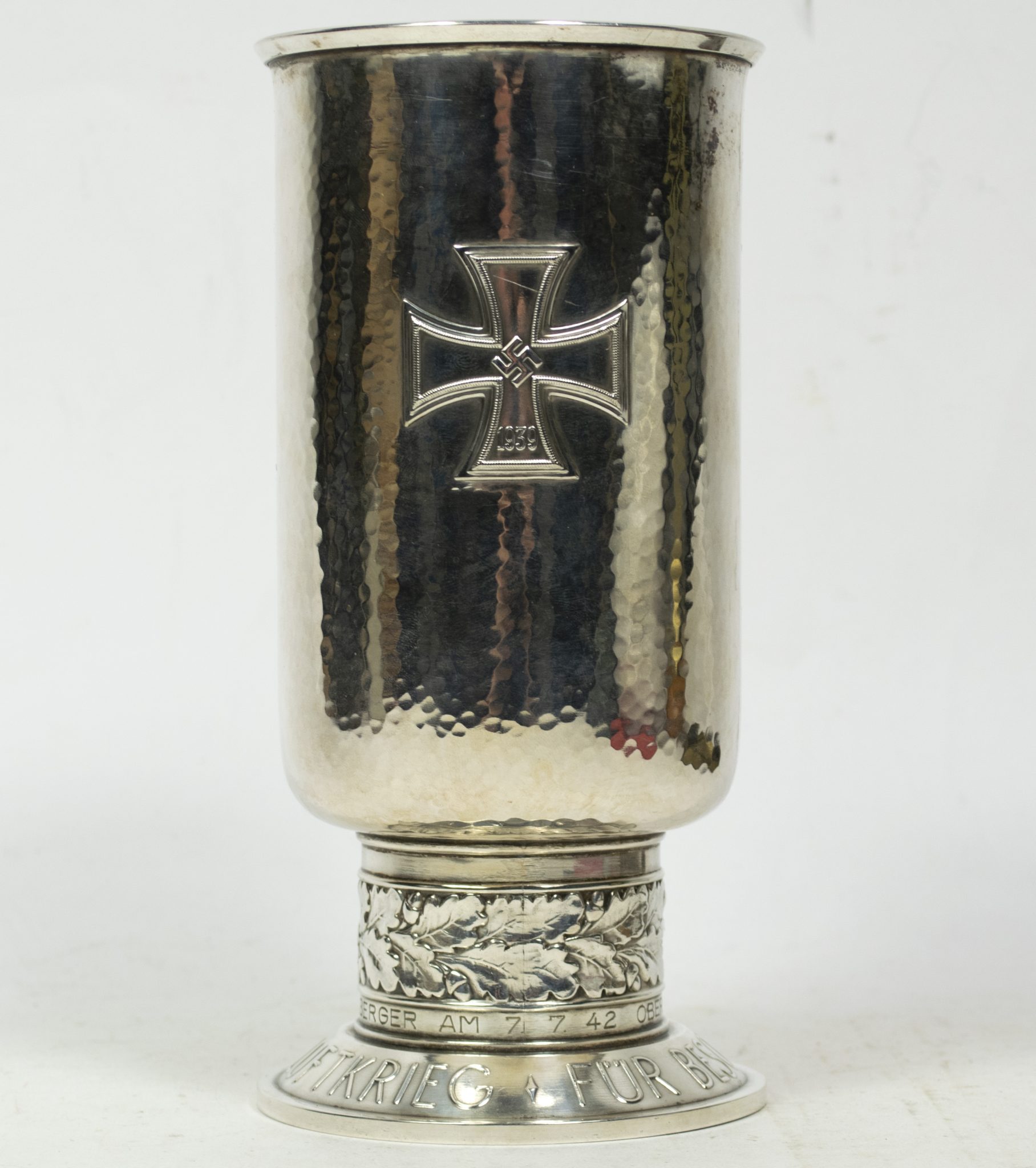 Luftwaffe (LW) Ehrenpokal to Oberleutnant Günther Schweinberger Kampf-Geschwader 3 - Image 8