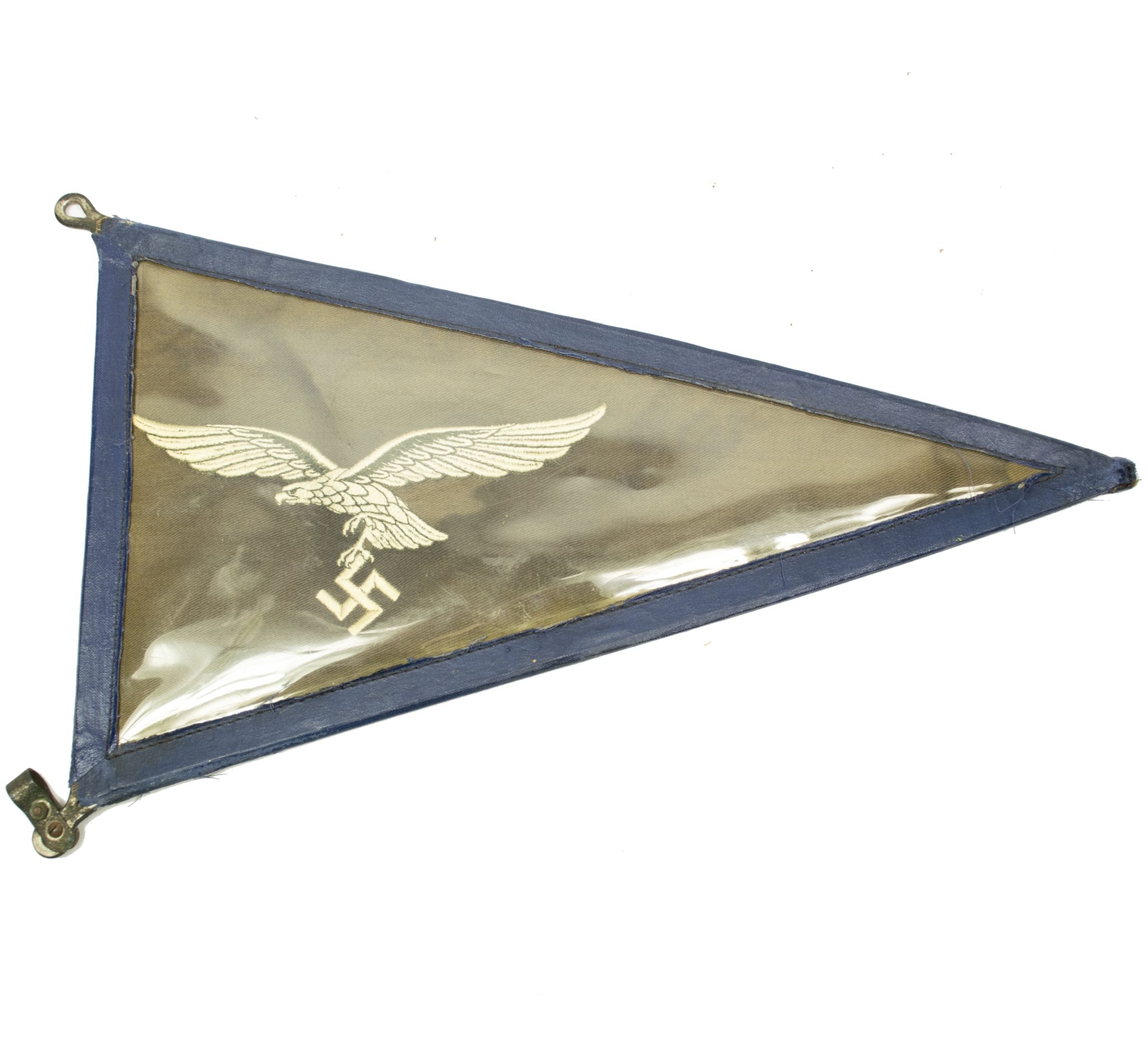 Luftwaffe (LW) officers car pennant in celluloid cover