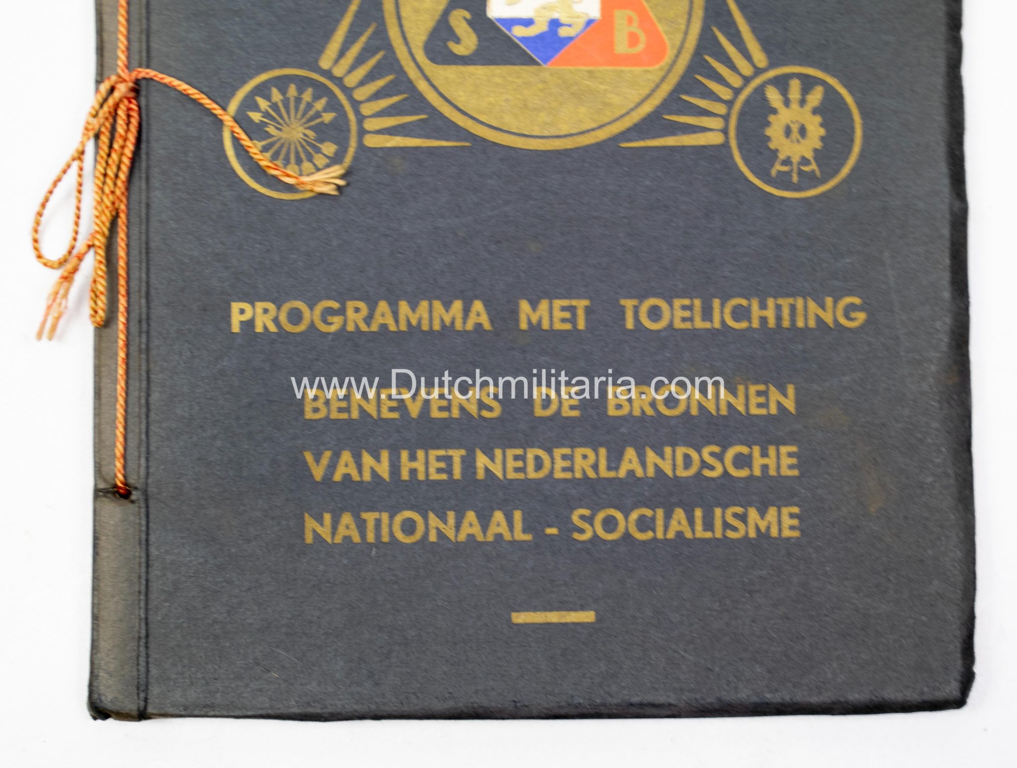 (NSB) Programma met toelichting benevens de bronnen van het Nederlandsche Nationaal-socialisme. #85 (of only 100!) - Extremely rare