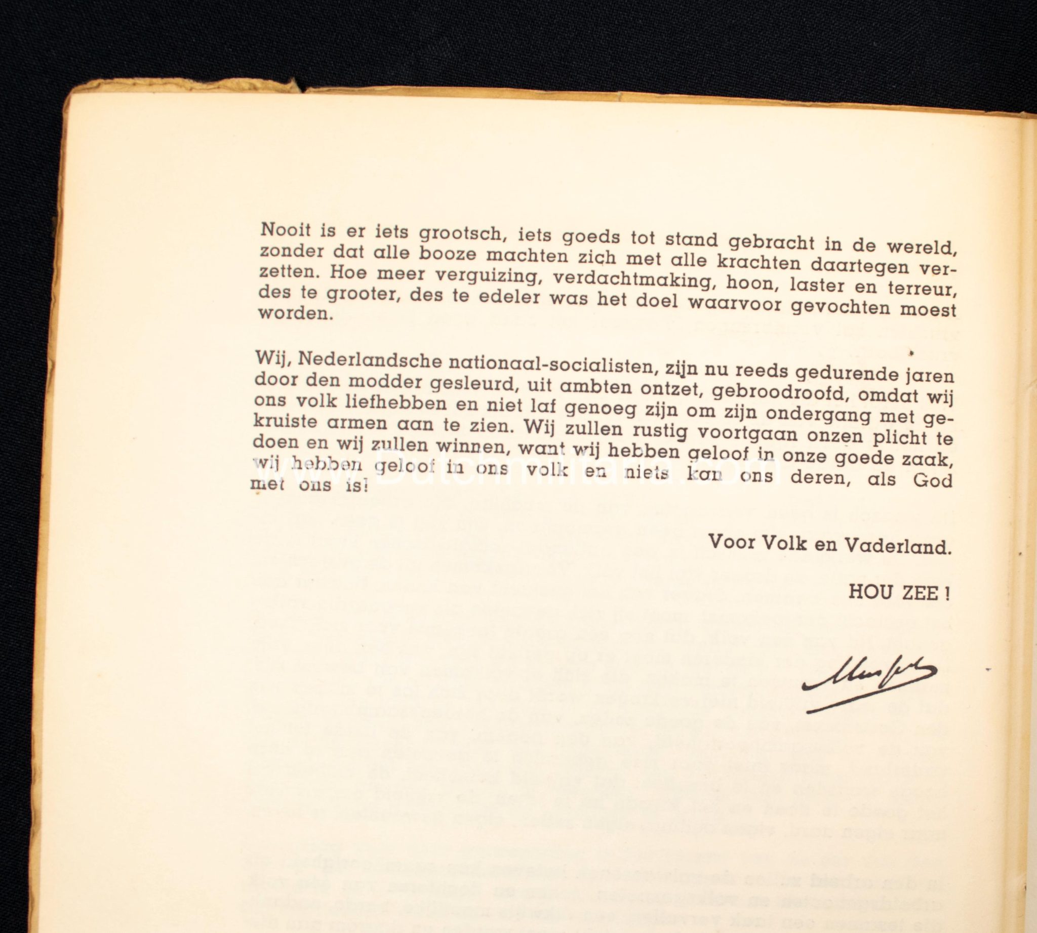 (NSB) Programma met toelichting benevens de bronnen van het Nederlandsche Nationaal-socialisme. #85 (of only 100!) - Extremely rare