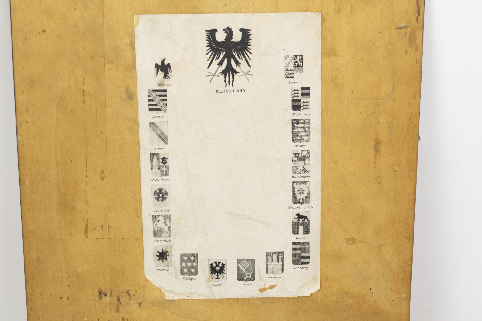 NSDAP wooden plaque "Wir Wollen" (52 x 32,5 cm) - rare - Image 20