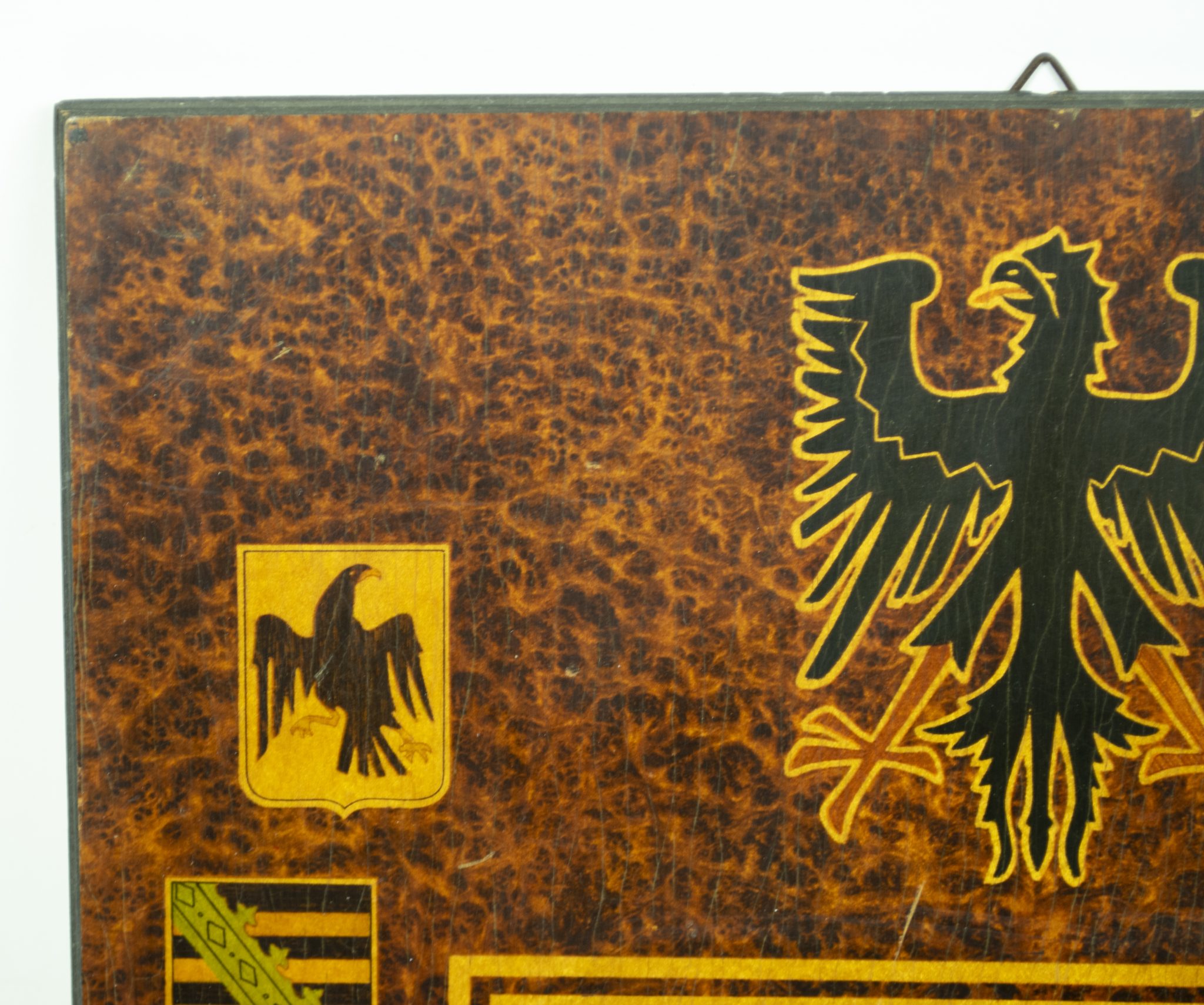 NSDAP wooden plaque "Wir Wollen" (52 x 32,5 cm) - rare - Image 4