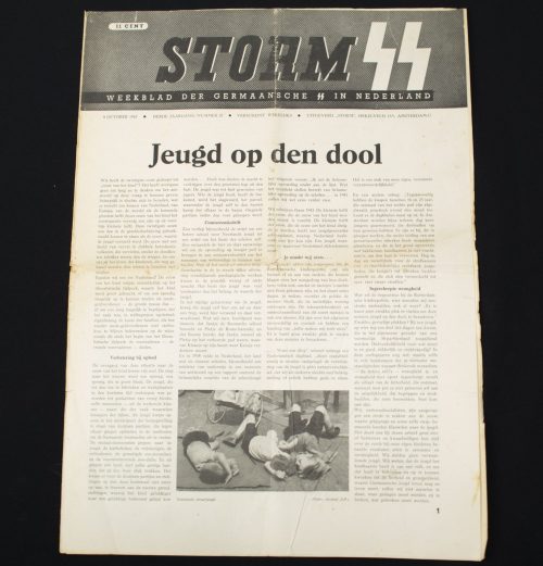 (Newspaper) Storm SS – Derde Jrg. Nr. 27 – 9 oktober 1943 - Sportdag Avegoor