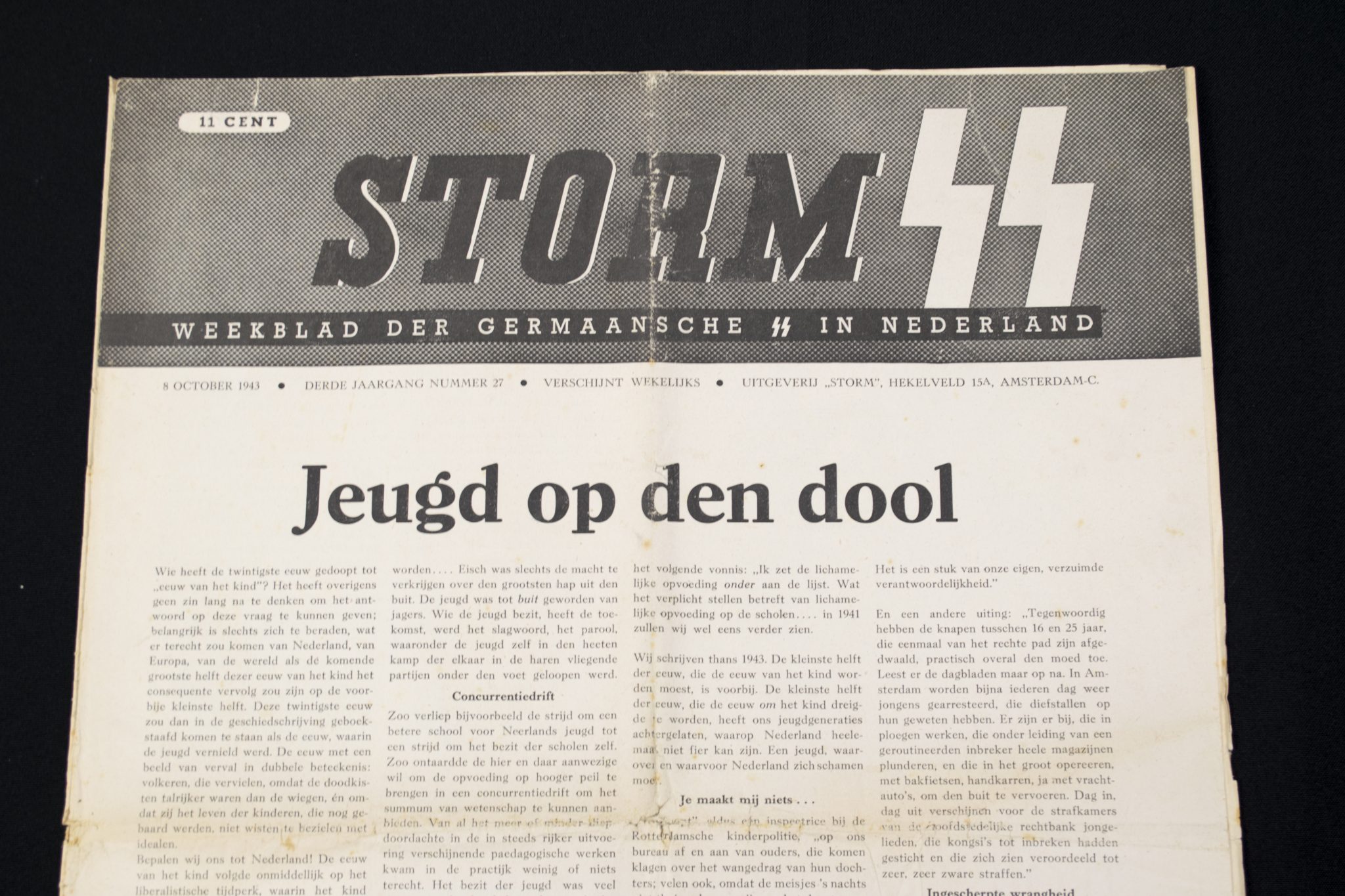 (Newspaper) Storm SS – Derde Jrg. Nr. 27 – 9 oktober 1943 – Sportdag Avegoor (2) (Newspaper) Storm SS – Derde Jrg. Nr. 27 – 9 oktober 1943 - Sportdag Avegoor