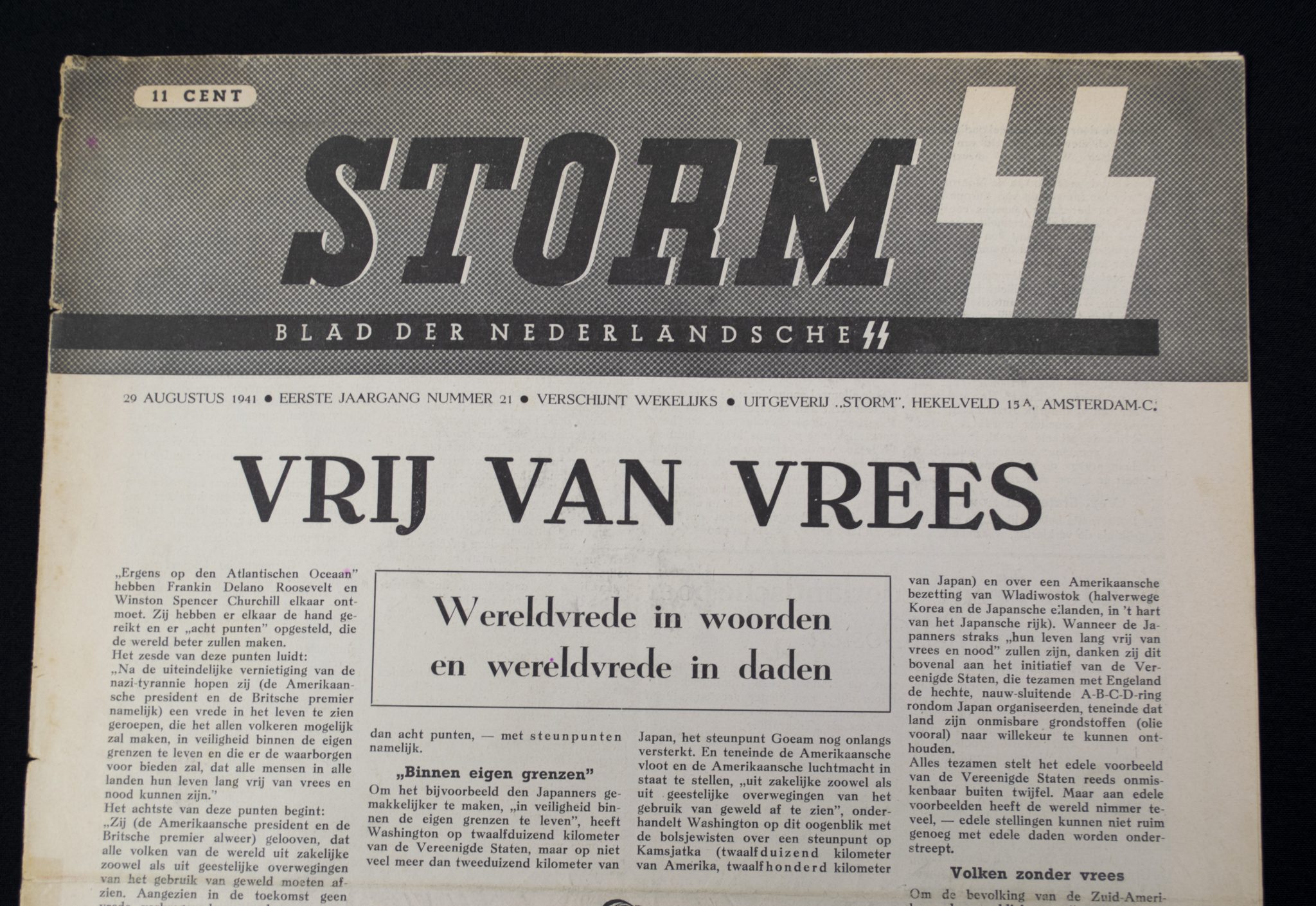 (Newspaper) Storm SS – Eerste Jrg. Nr. 21 – 29 augustus 1941 (3) (Newspaper) Storm SS – Eerste Jrg. Nr. 21 – 29 augustus 1941