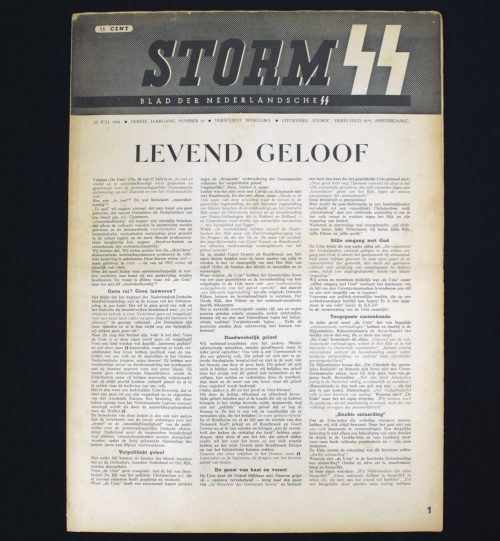 (Newspaper) Storm- SS 25 Juli 1941 Eerste jaargang nummer 16