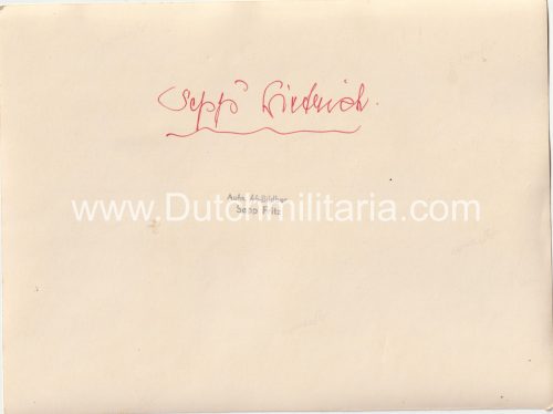 (Photo) SS-Obergruppenführer Sepp Dietrich with SS Füher in Holland - Large size 24 x 18 centimeters)