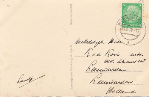 (Postcard) Der Führer und sein Stellvertreter (Hitler + Hess) - postally sent