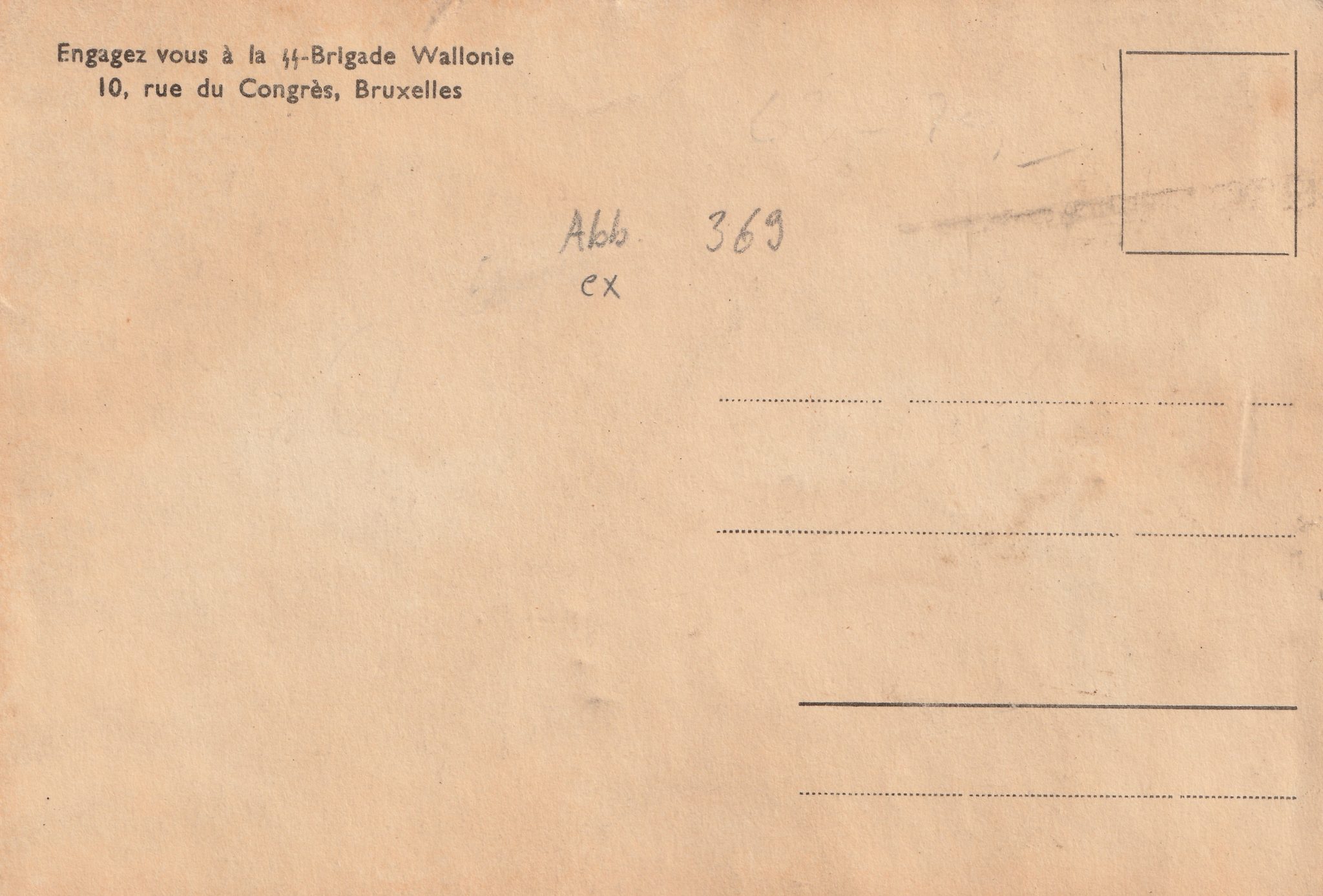 (Postcard) SS-Brigade Wallonie (1) (Postcard) SS-Brigade Wallonie