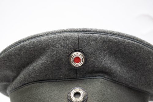 (Prussia) Imperial Feldgrau visor cap for officers - rare