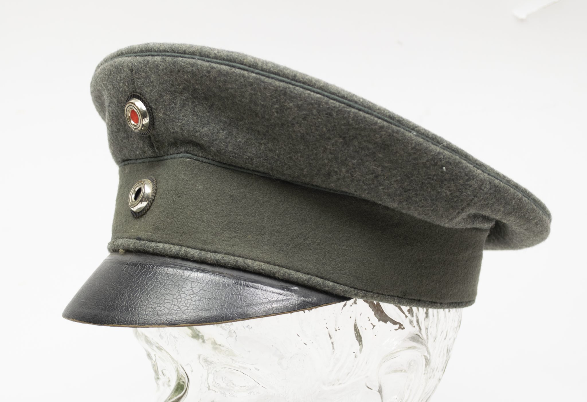 (Prussia) Imperial Feldgrau visor cap for officers - rare - Image 4