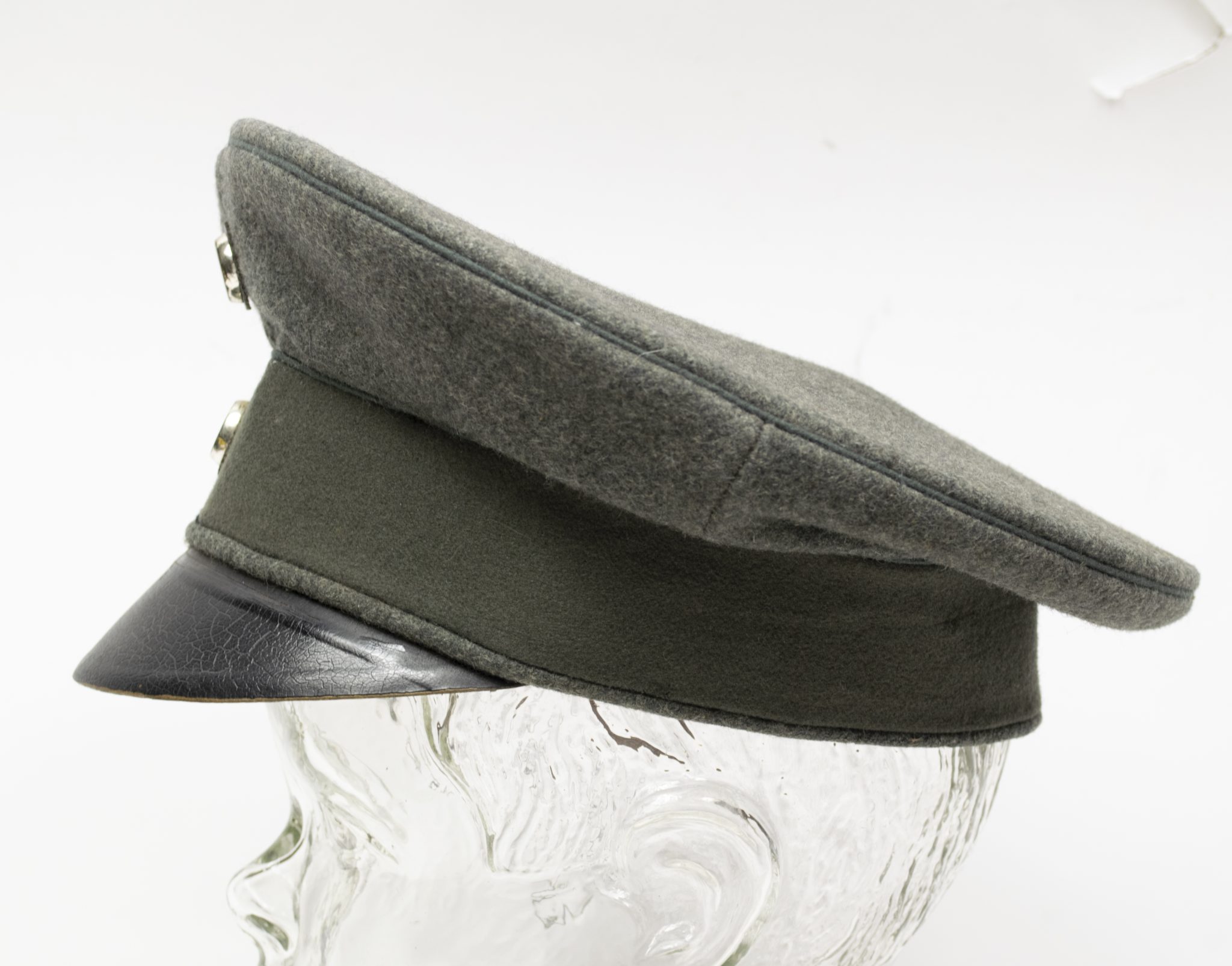 (Prussia) Imperial Feldgrau visor cap for officers - rare - Image 5