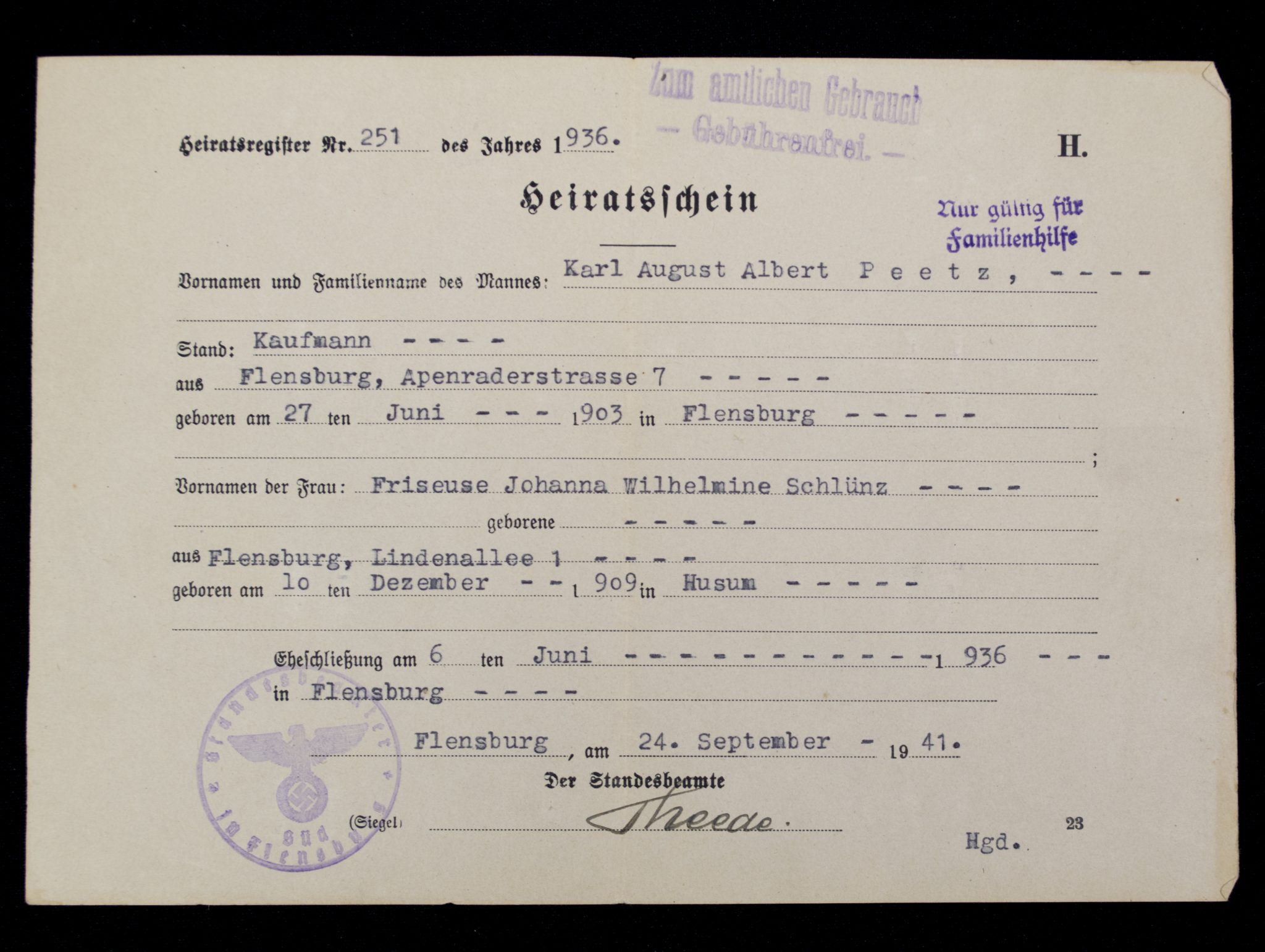 SS Standarte Deutschland grouping (1942)