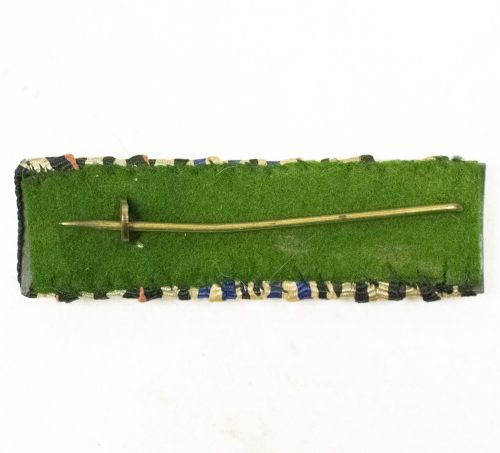 WWI Bavarian Ribbonbar EK2 + Militärverdienstkreuz with swords + Frontkämpfer Ehrenkreuz