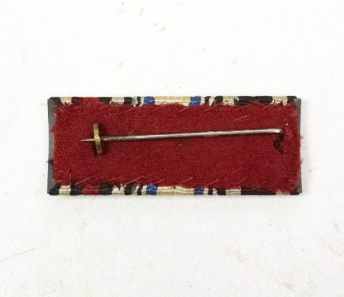 WWI Bavarian Ribbonbar EK2 + Militärverdienstkreuz without swords + Frontkämpfer Ehrenkreuz