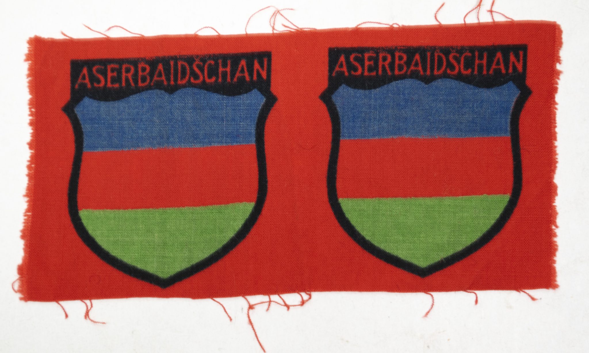WWII German Foreign Volunteer shield Aserbaidschan (2) WWII German Foreign Volunteer shield Aserbaidschan