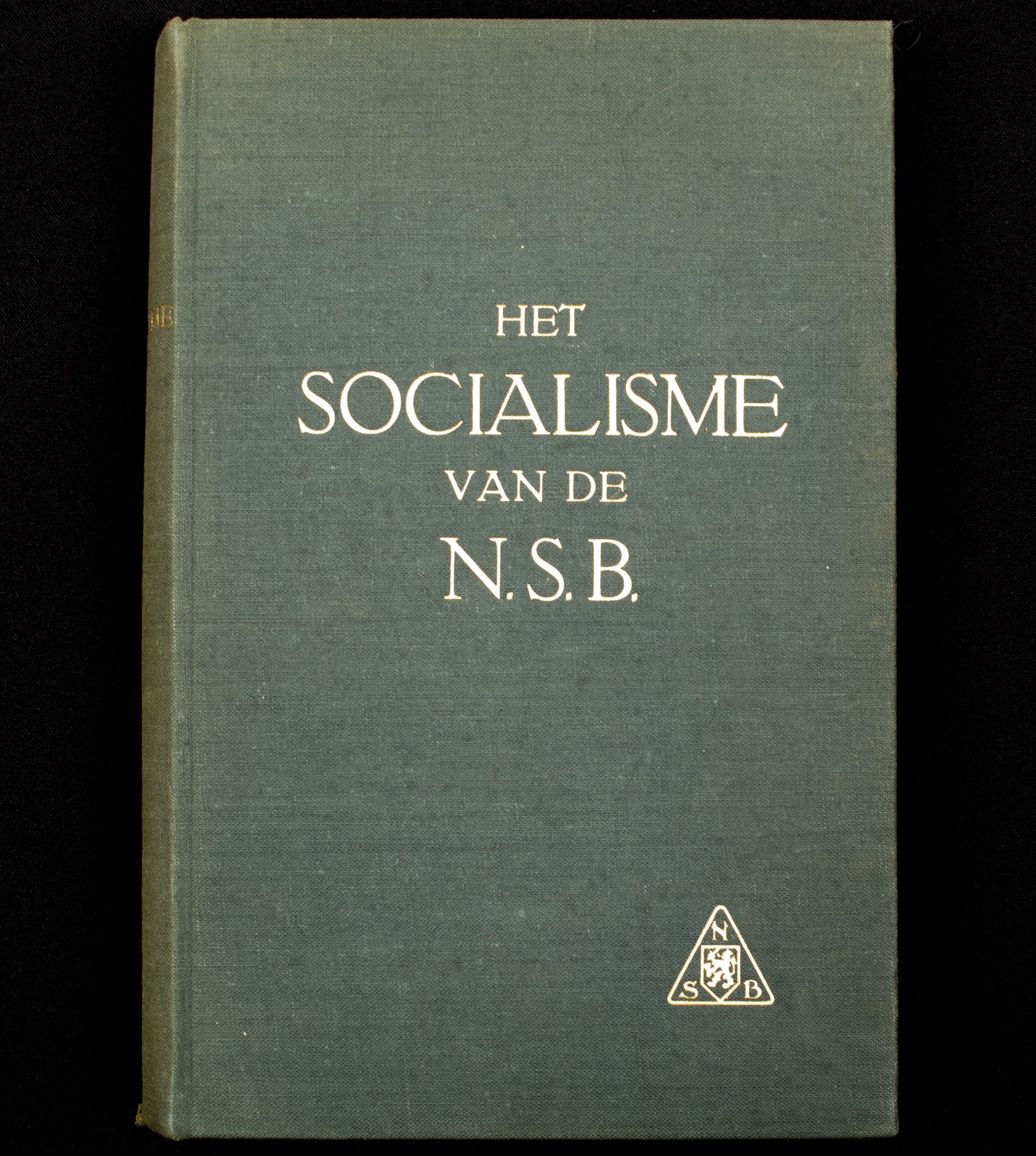 (Book) NSB - het socialisme van de N.S.B. (1940) - with rare Bolwerk bookstamp