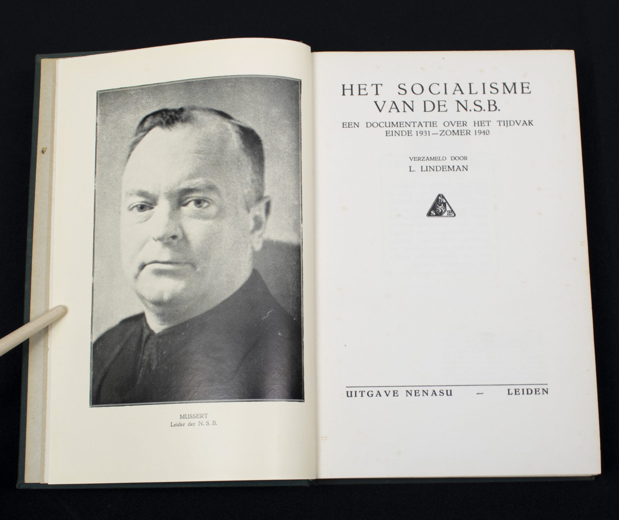 (Book) NSB - het socialisme van de N.S.B. (1940) - with rare Bolwerk bookstamp