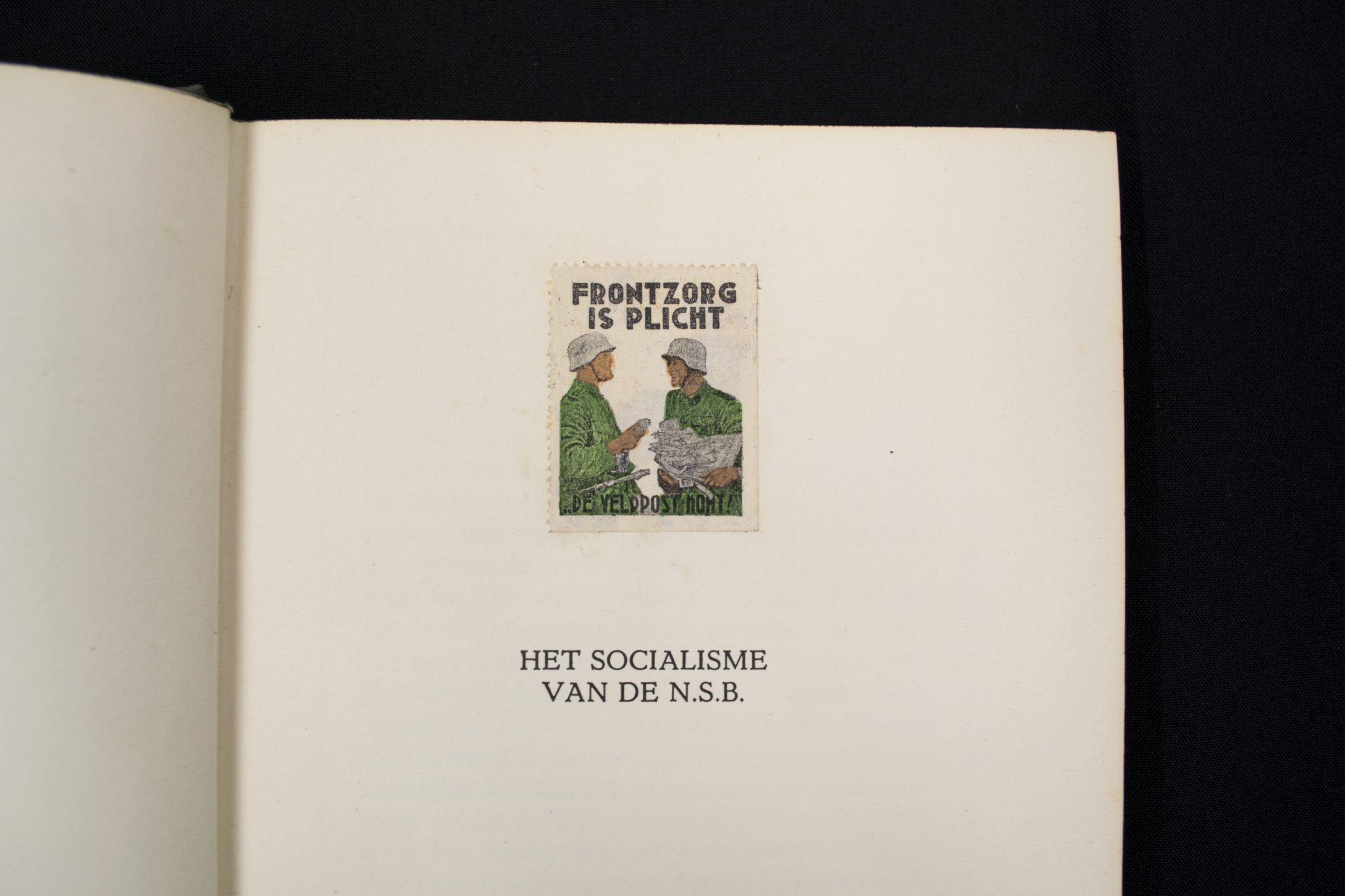 (Book) NSB - het socialisme van de N.S.B. (1940) - with rare Bolwerk bookstamp