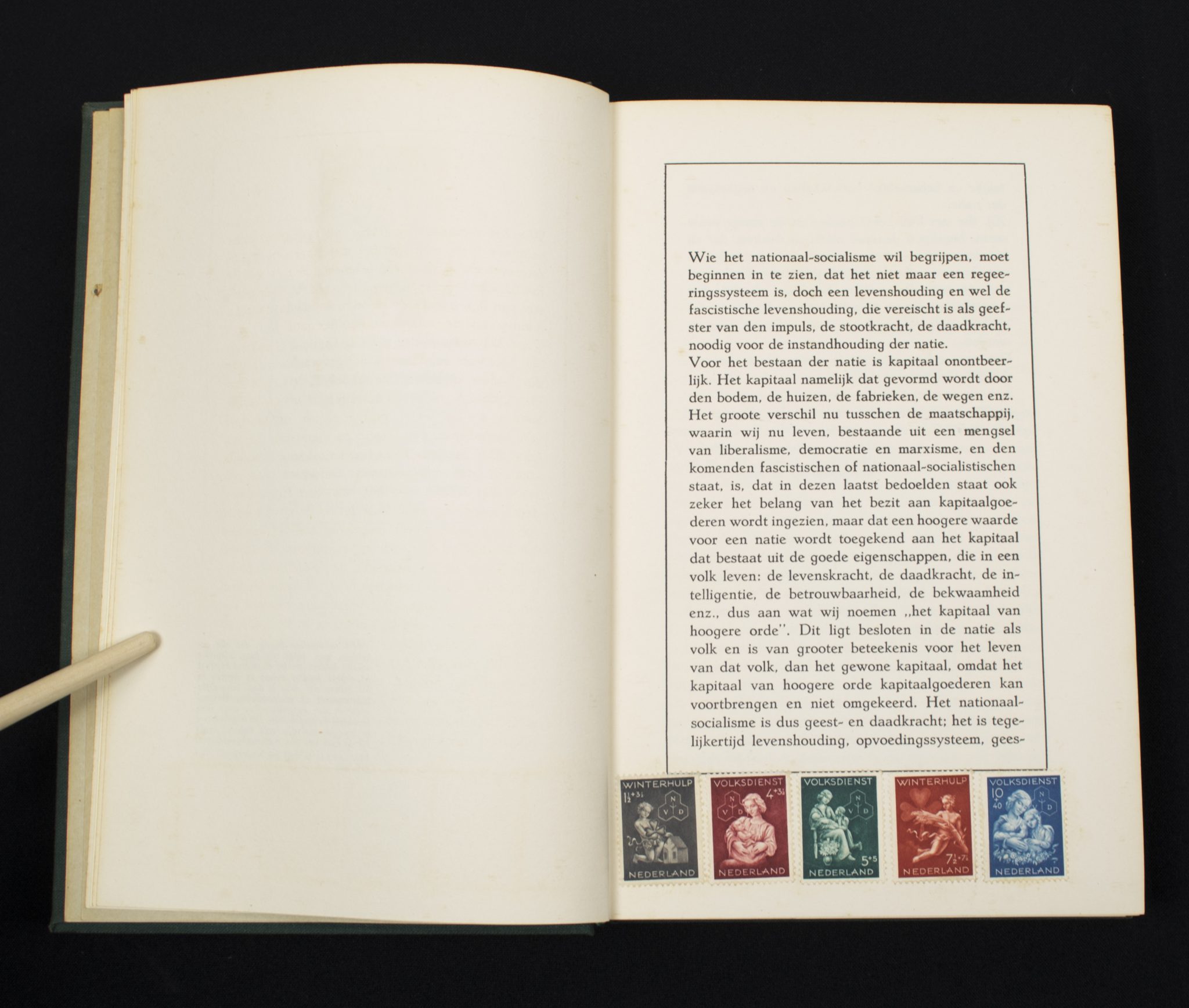 (Book) NSB - het socialisme van de N.S.B. (1940) - with rare Bolwerk bookstamp