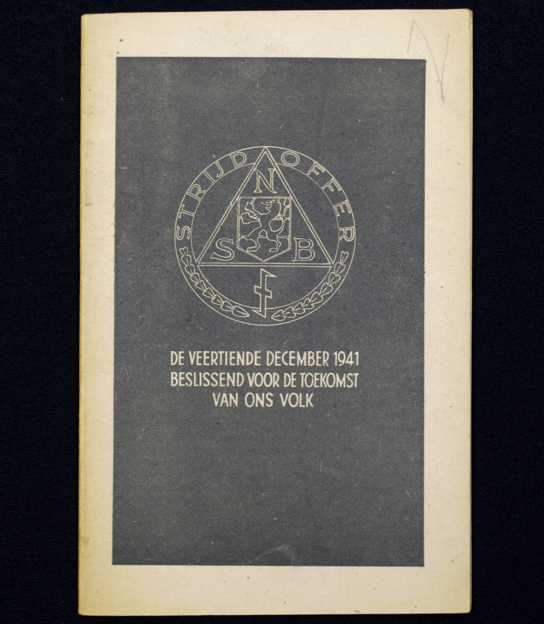 (Brochure NSB) De veertiende december 1941, beslissend voor de toekomst van ons volk (1941)