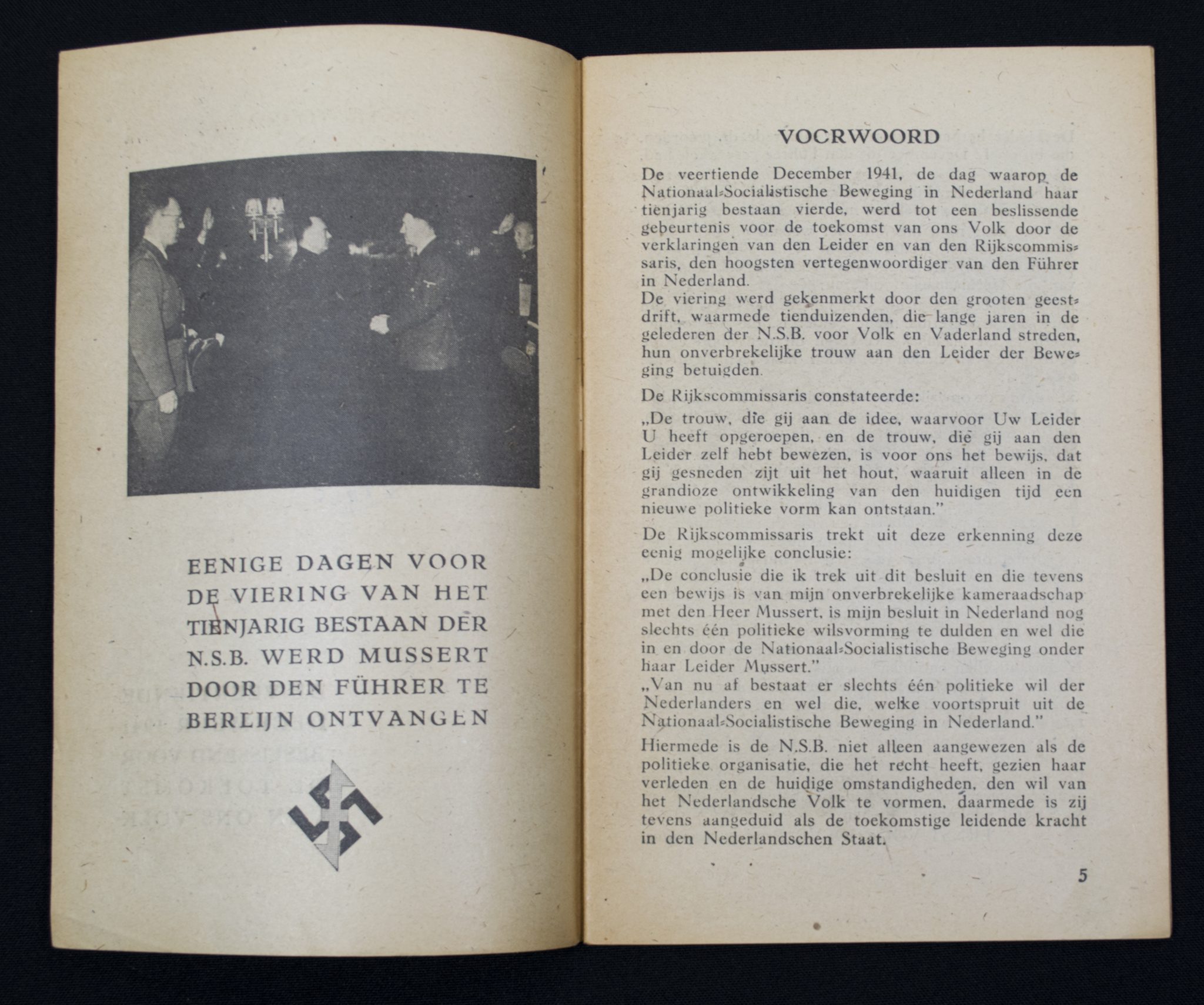 (Brochure NSB) De veertiende december 1941, beslissend voor de toekomst van ons volk (1942) (Brochure NSB) De veertiende december 1941, beslissend voor de toekomst van ons volk (1941)