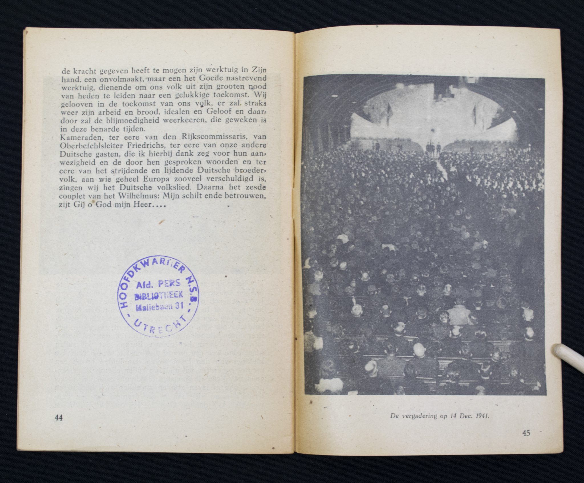 (Brochure NSB) De veertiende december 1941, beslissend voor de toekomst van ons volk (1941)