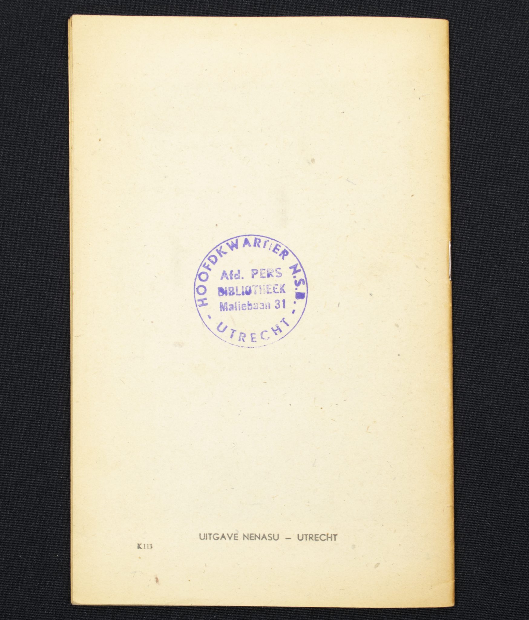 (Brochure NSB) De veertiende december 1941, beslissend voor de toekomst van ons volk (1941)