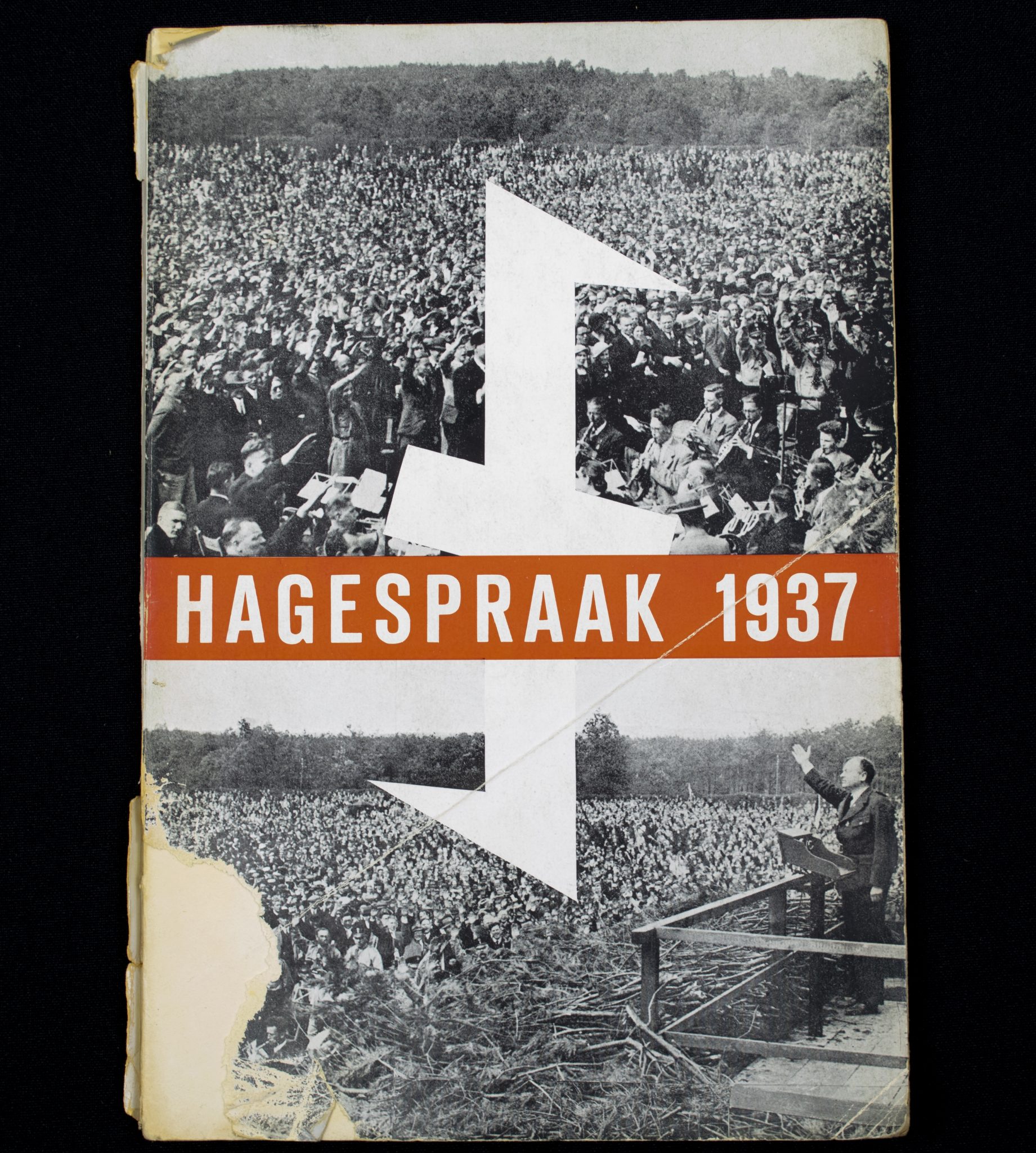 (Brochure) NSB - Hagespraak 1937 - Geillustreerd gedenkboek