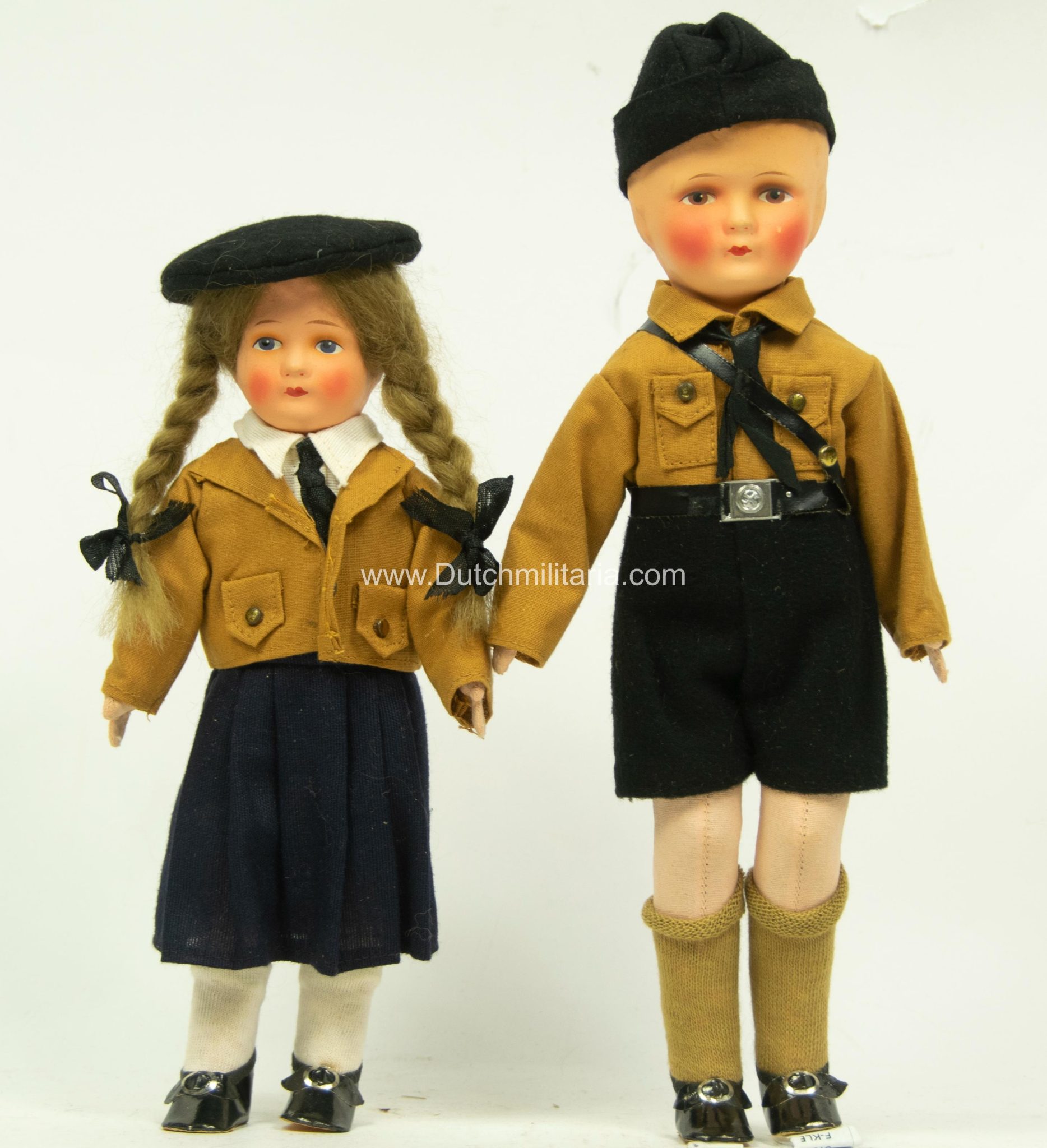 Bund Deutscher Mädel (BDM) + Hitlerjugend/Jungvolk (HJ/DJ) dolls (Gekleidete Stoffpuppe) in original boxes - ULTRA RARE!!!! - Image 57
