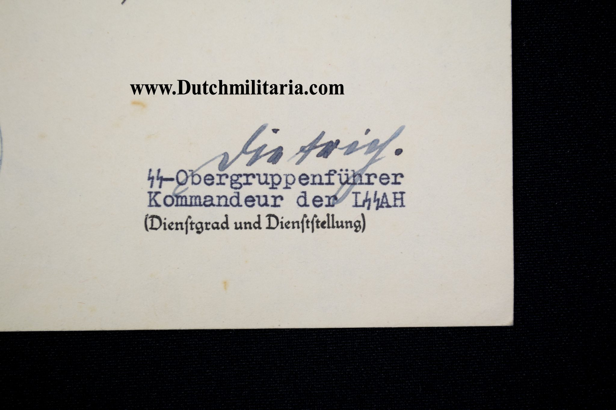 (Citation) Eiserne Kreuz 2. Klasse - SS-Rottenführer Stab I./LSSAH with original Sepp Dietrich autograph - RARE - Image 7
