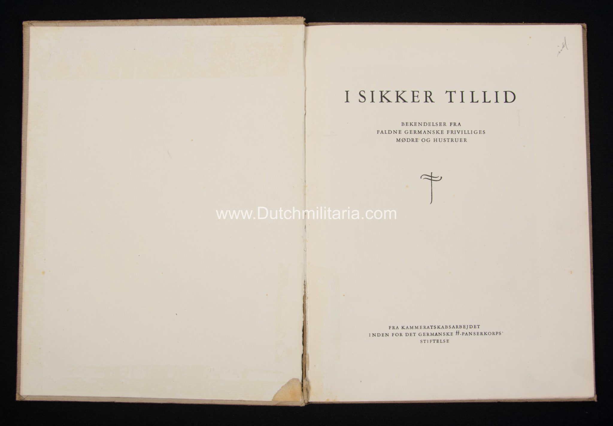 (Book) SS Division WikingIII (Germanic) SS Panzer Corps - I Sikker Tillid (1944) - EXTREMELY RARE