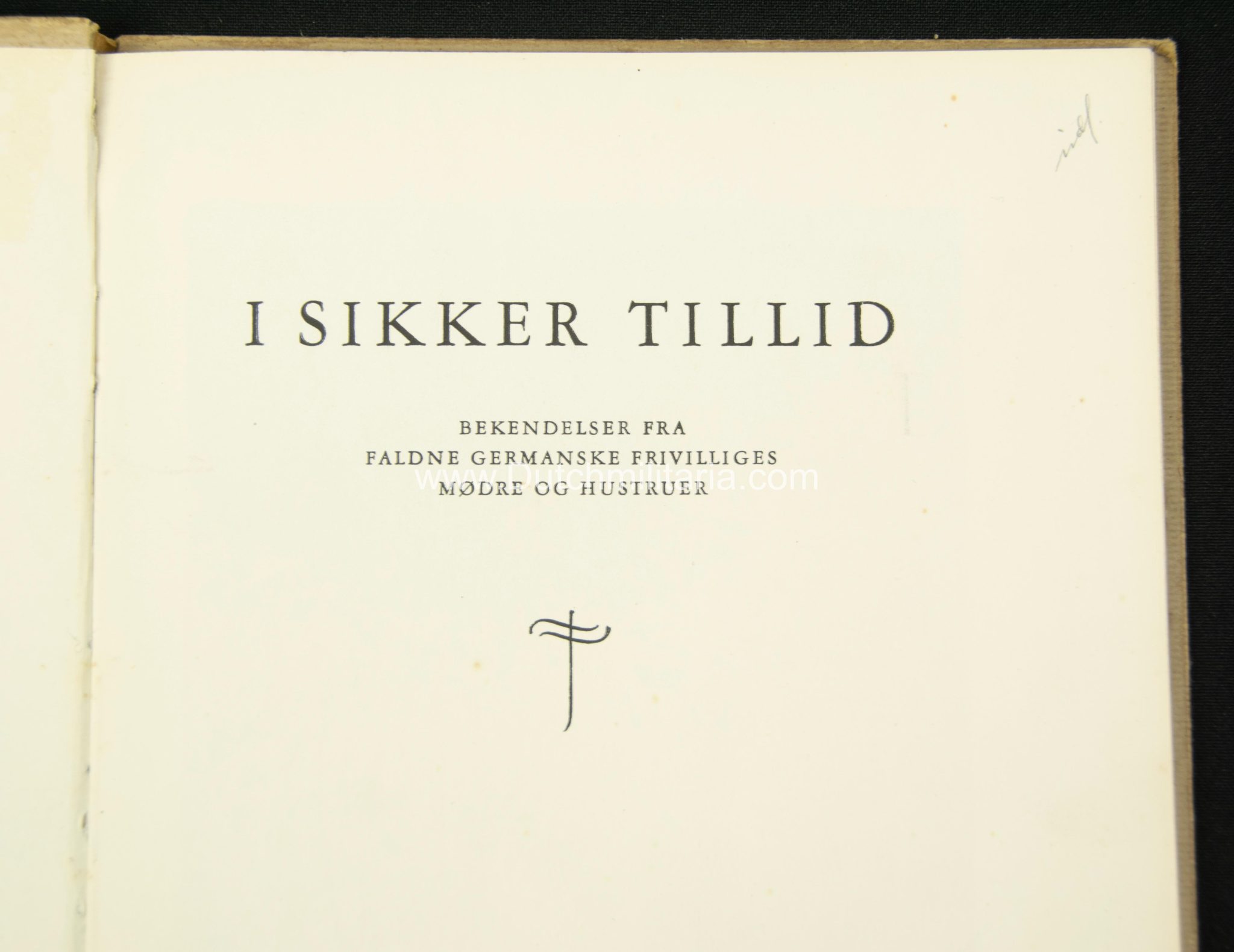 (Book) SS Division WikingIII (Germanic) SS Panzer Corps - I Sikker Tillid (1944) - EXTREMELY RARE