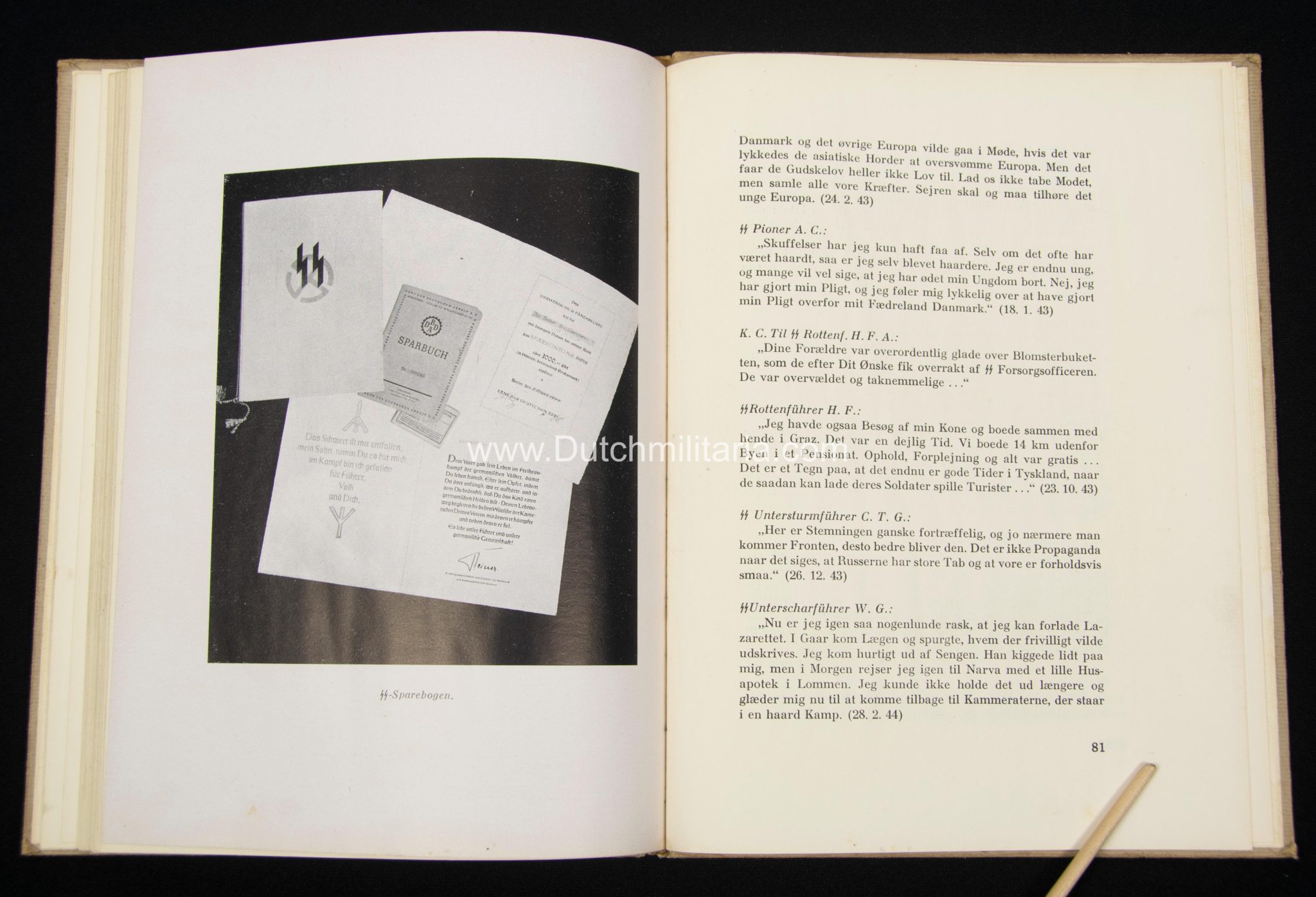 (Book) SS Division WikingIII (Germanic) SS Panzer Corps - I Sikker Tillid (1944) - EXTREMELY RARE