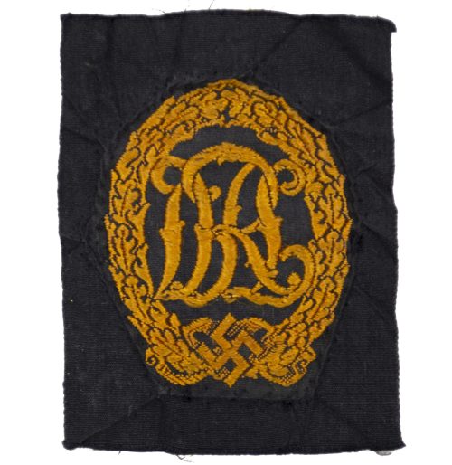 Deutsches Reichssportabzeichen (DRL) Cloth sportsbadge in bronze