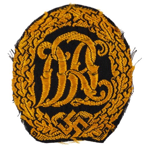 Deutsches Reichssportabzeichen (DRL) Cloth sportsbadge in bronze