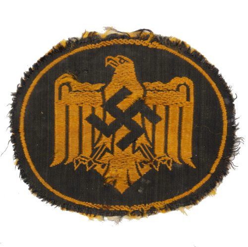 Deutsches Reichssportabzeichen (DRL) Cloth sportsbadge in bronze (oval shaped)