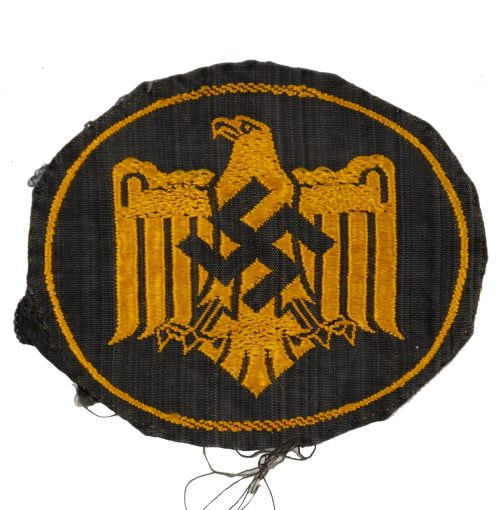 Deutsches Reichssportabzeichen (DRL) Cloth sportsbadge in bronze (oval shaped)