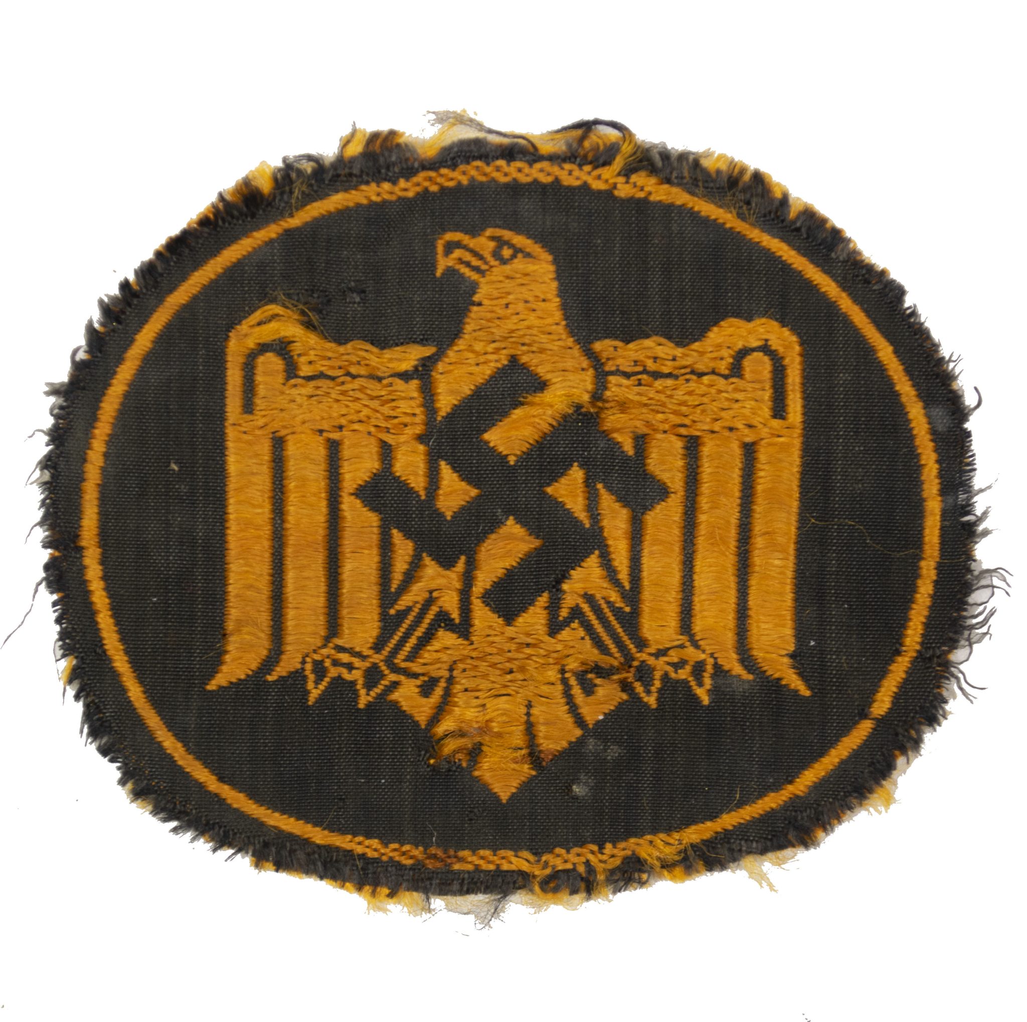 Deutsches Reichssportabzeichen (DRL) Cloth sportsbadge in bronze (oval shaped)