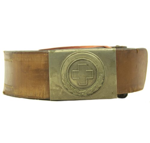 Deutsches Rotes Kreuz belt + buckle (P.L.V. marked)