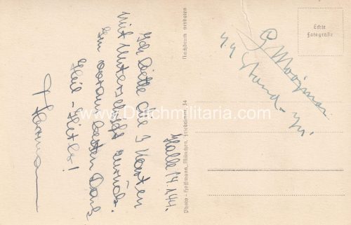 (DutchGermanic SS) Gerardus Gerard Mooyman double signed autographed postcard - EXTREMELY RARE