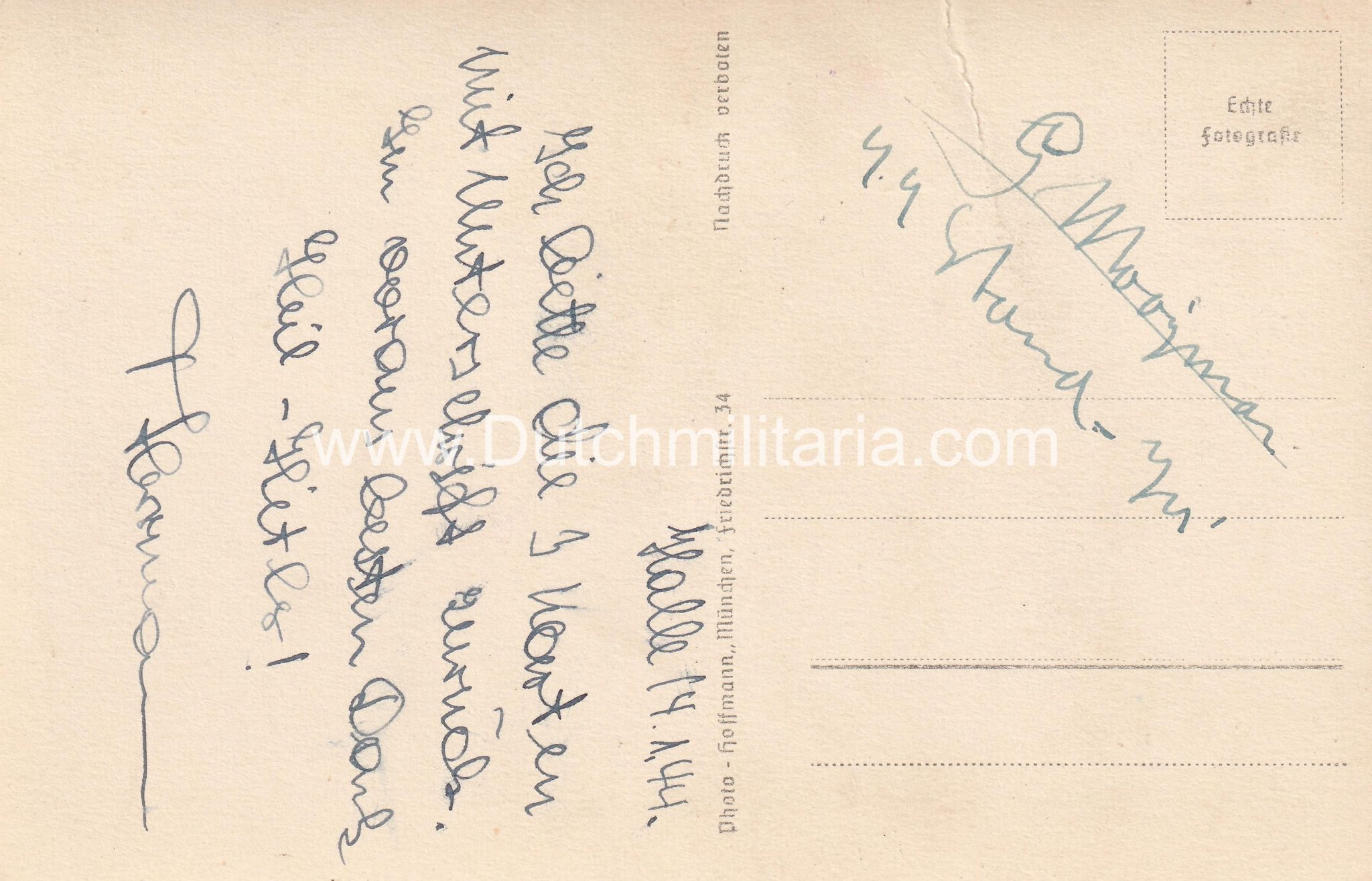 (DutchGermanic SS) Gerardus Gerard Mooyman double signed autographed postcard – EXTREMELY RARE (2) (DutchGermanic SS) Gerardus Gerard Mooyman double signed autographed postcard - EXTREMELY RARE