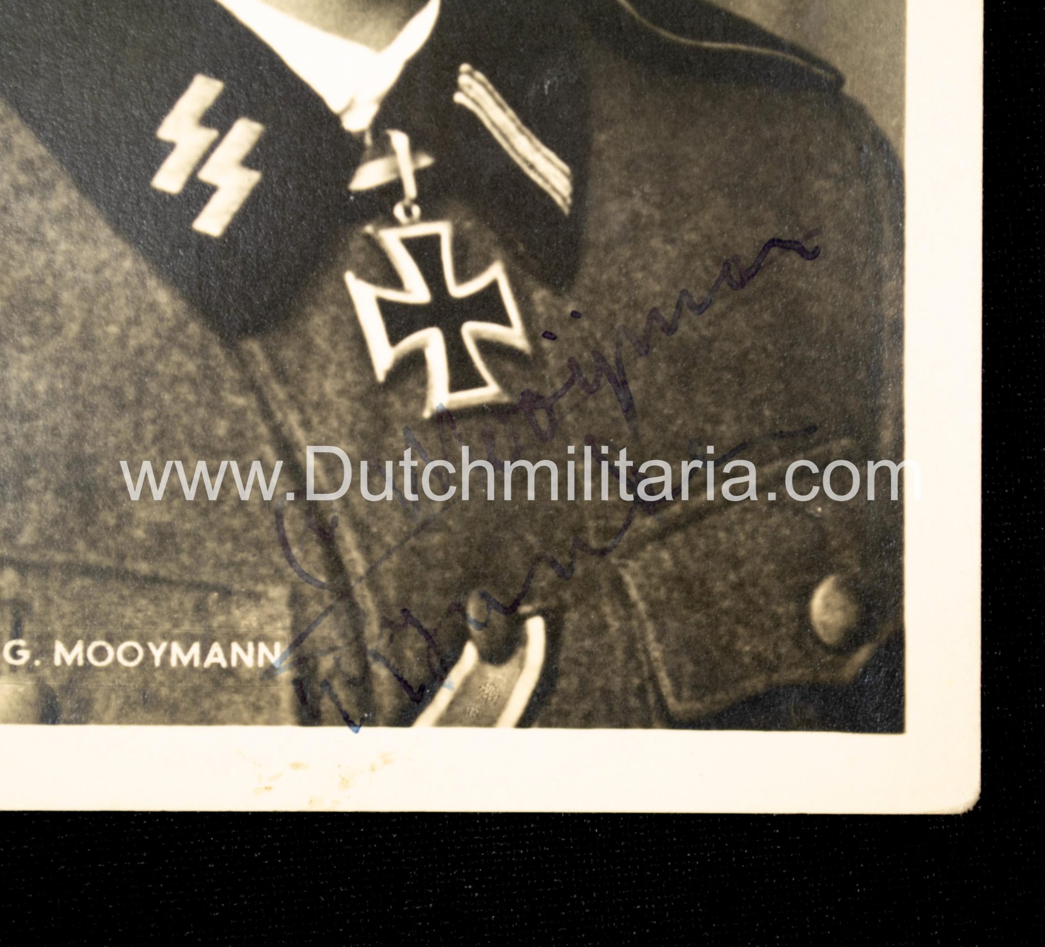 (DutchGermanic SS) Gerardus Gerard Mooyman double signed autographed postcard - EXTREMELY RARE