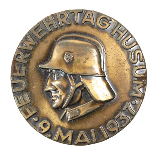 Feuerwehrtag Husum 9. mai 1937 abzeichen - RARE