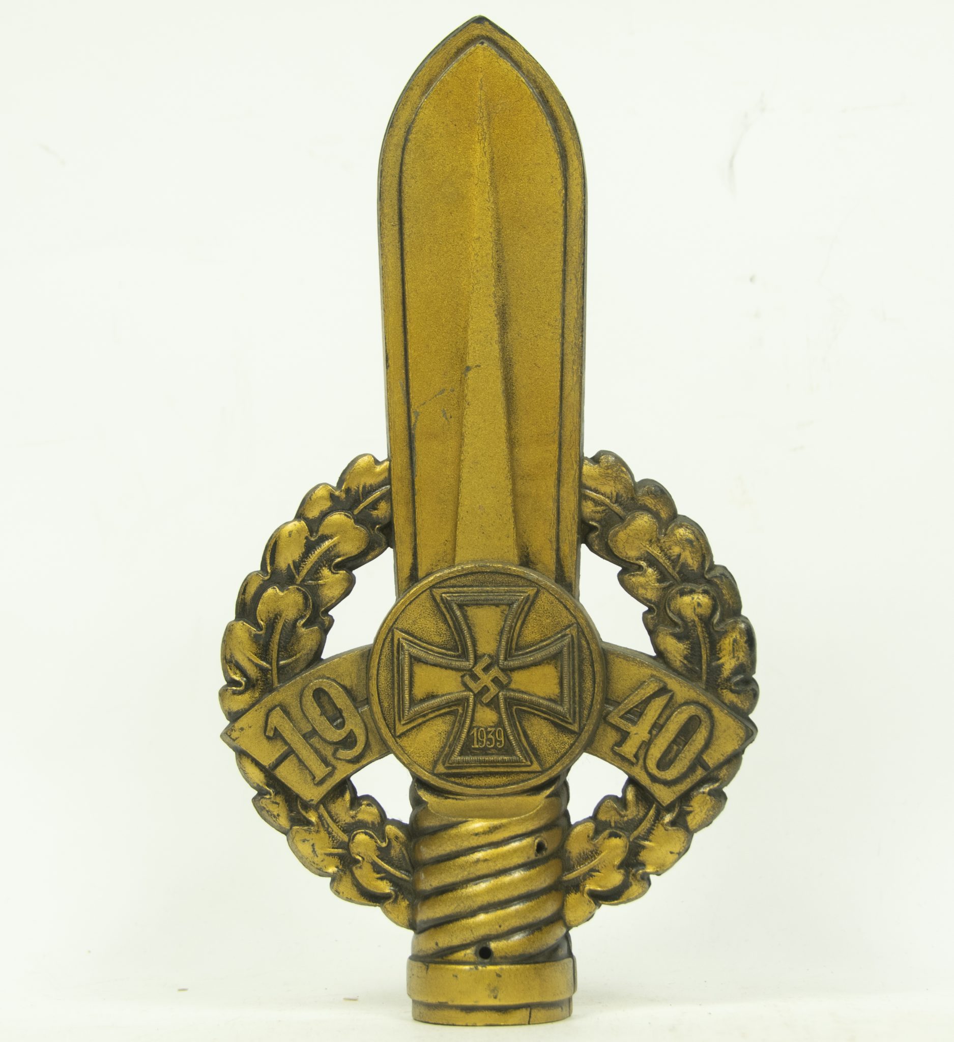 Flagpole Spitze für die Traditionsfahnen der Kriegerkameradschaften (1942) Flagpole Spitze für die Traditionsfahnen der Kriegerkameradschaften (1940)